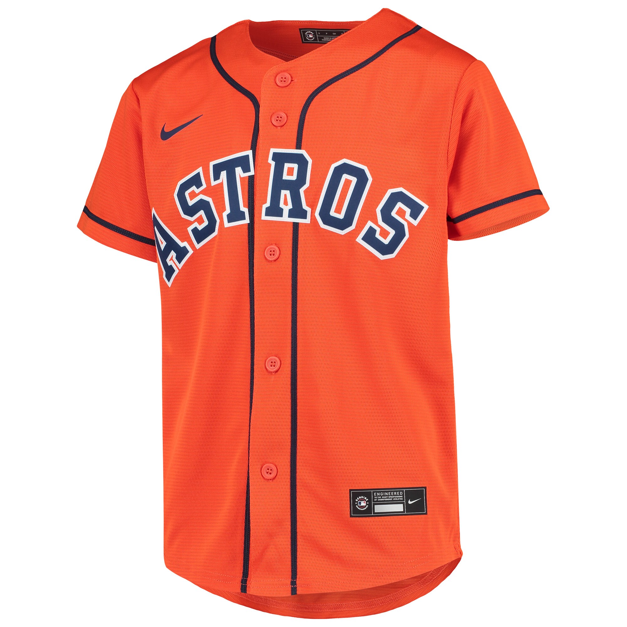 Yordan Alvarez Houston Astros Youth Alternate Player Jersey – Orange