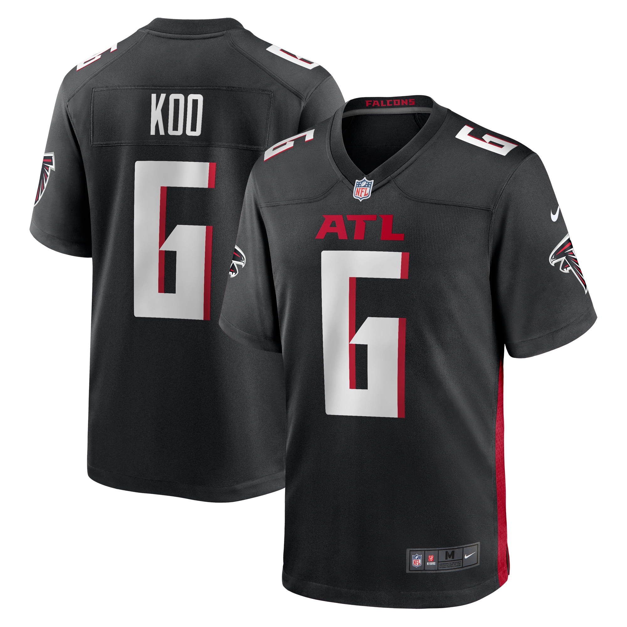 Younghoe Koo Atlanta Falcons Team Game Jersey - Black