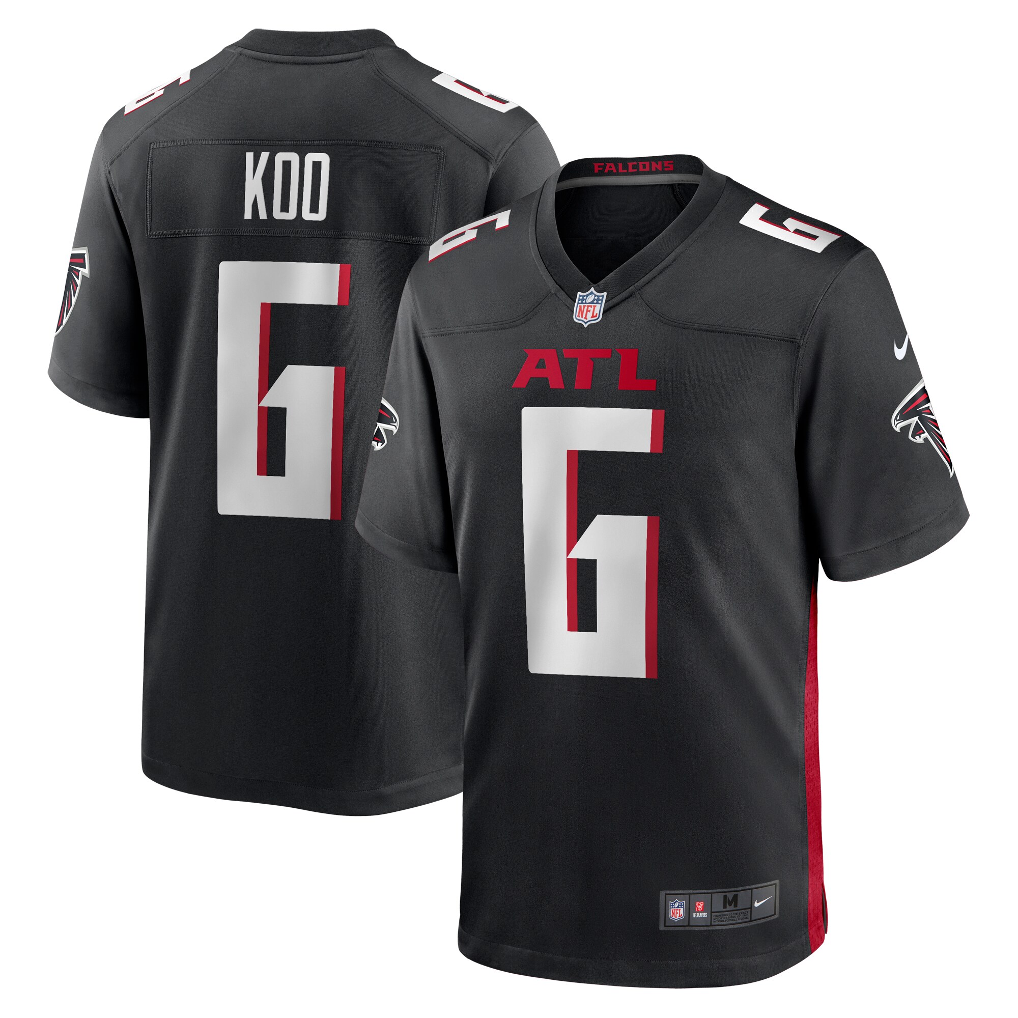 Younghoe Koo Atlanta Falcons Team Game Jersey - Black