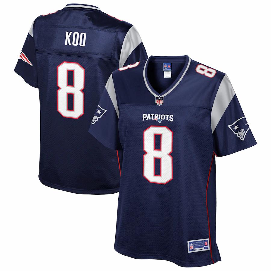 Younghoe Koo New England Patriots Pro Line Women's Player Jersey - Navy