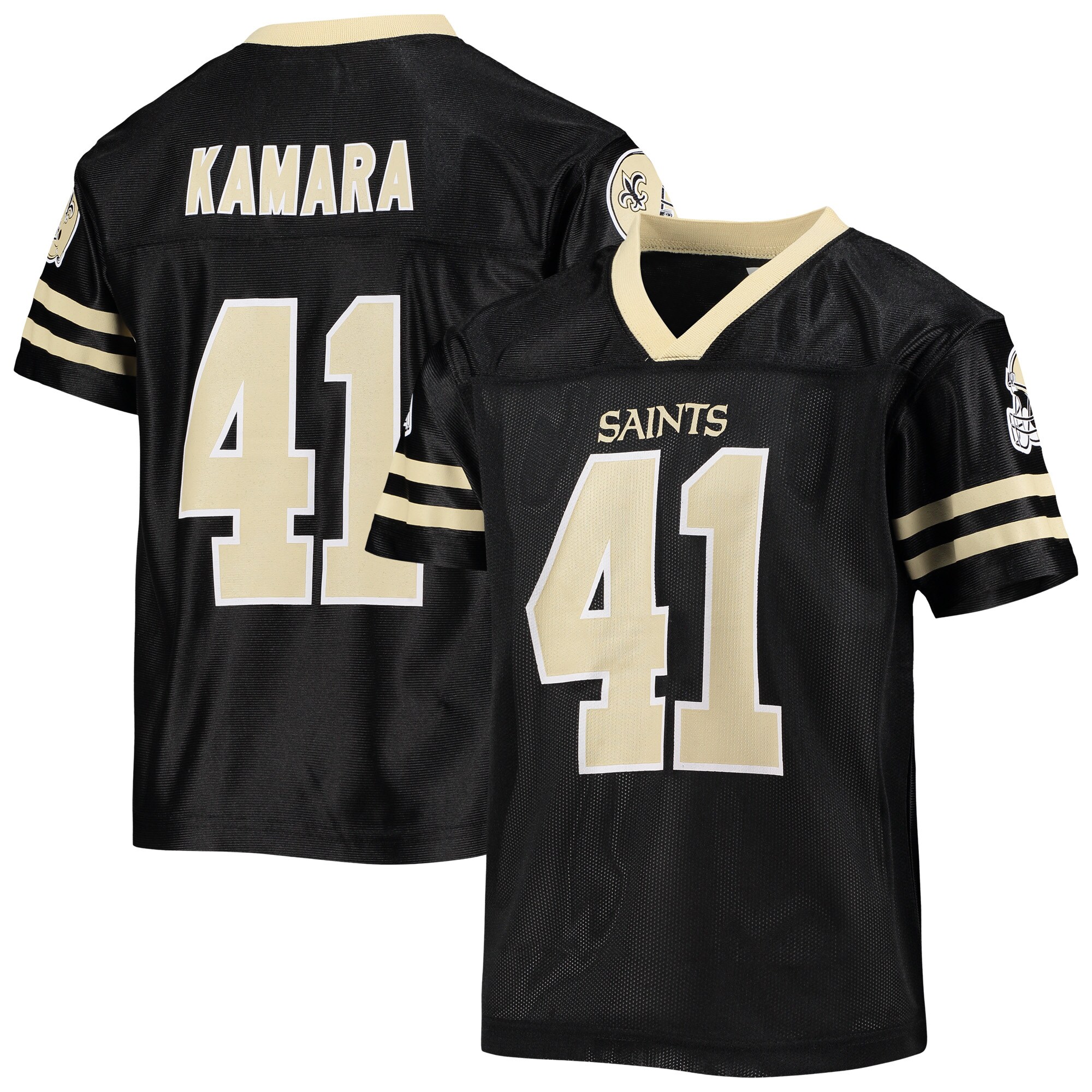 Youth Alvin Kamara Black New Orleans Saints Jersey
