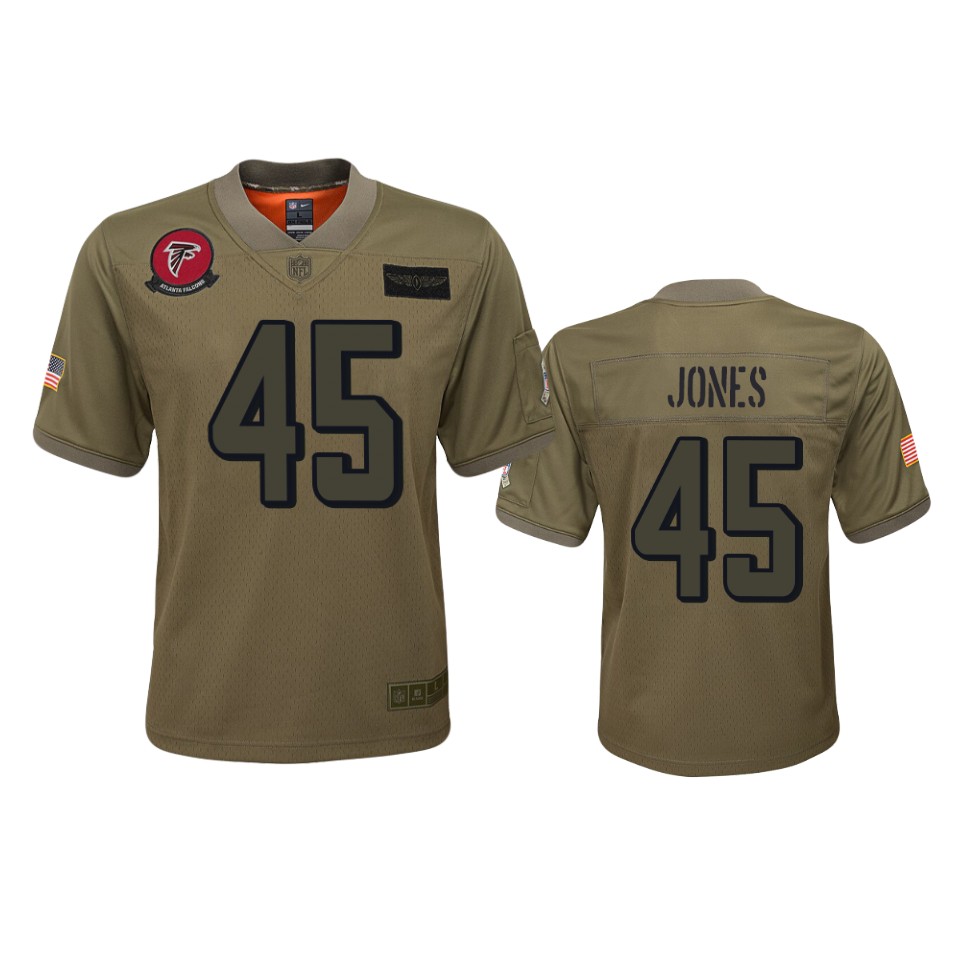 Youth Atlanta Falcons Deion Jones Camo 2019 Salute To Service Jersey