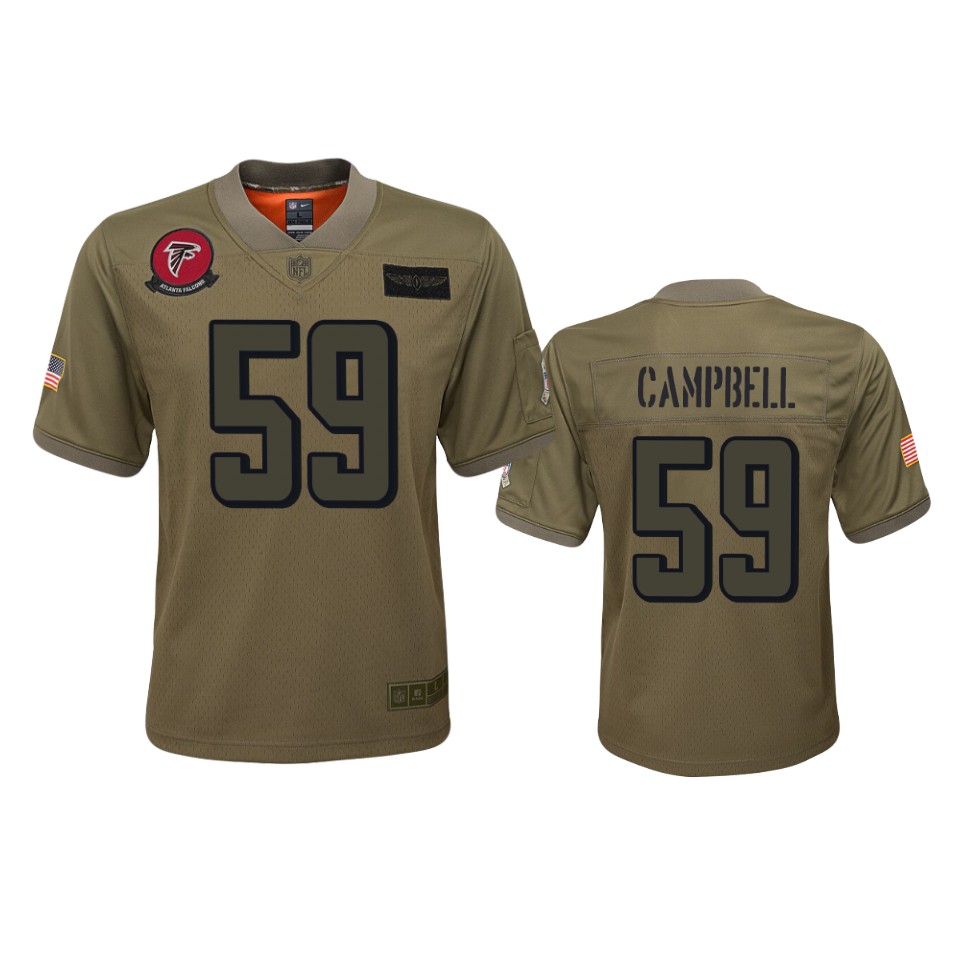 Youth Atlanta Falcons De'vondre Campbell Camo 2019 Salute To Service Jersey