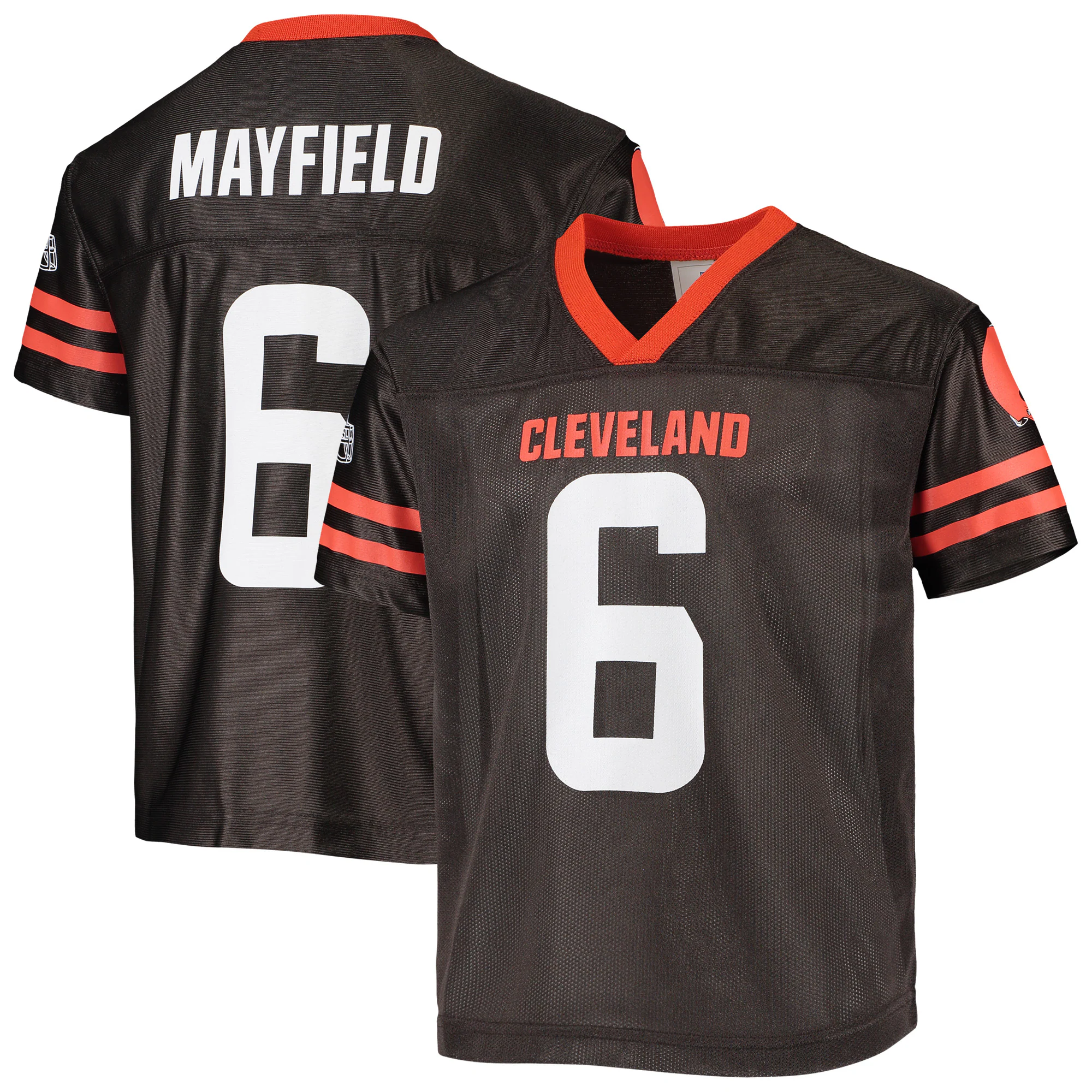 Youth Baker Mayfield Brown Cleveland Browns Team Jersey