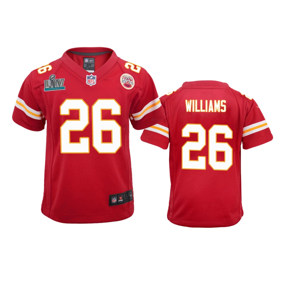Youth Chiefs Damien Williams Red Super Bowl Liv Game Jersey
