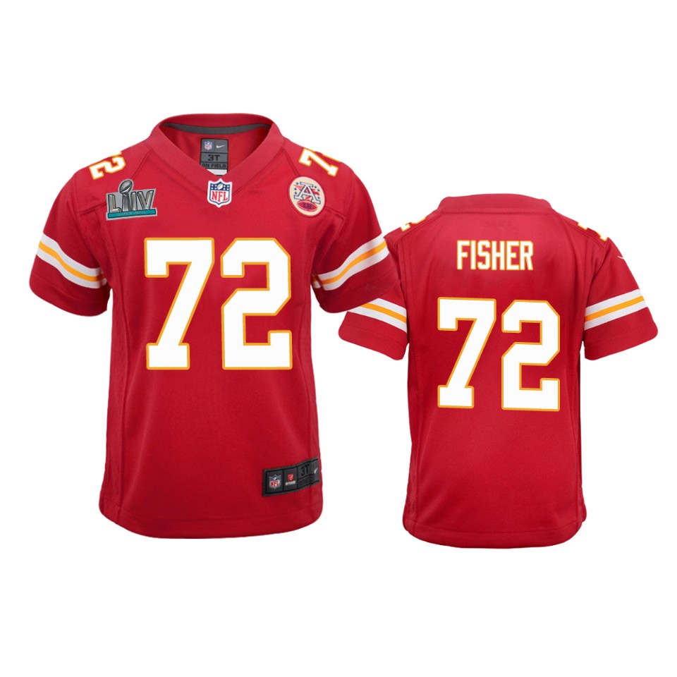 Youth Chiefs Eric Fisher Red Super Bowl Liv Game Jersey