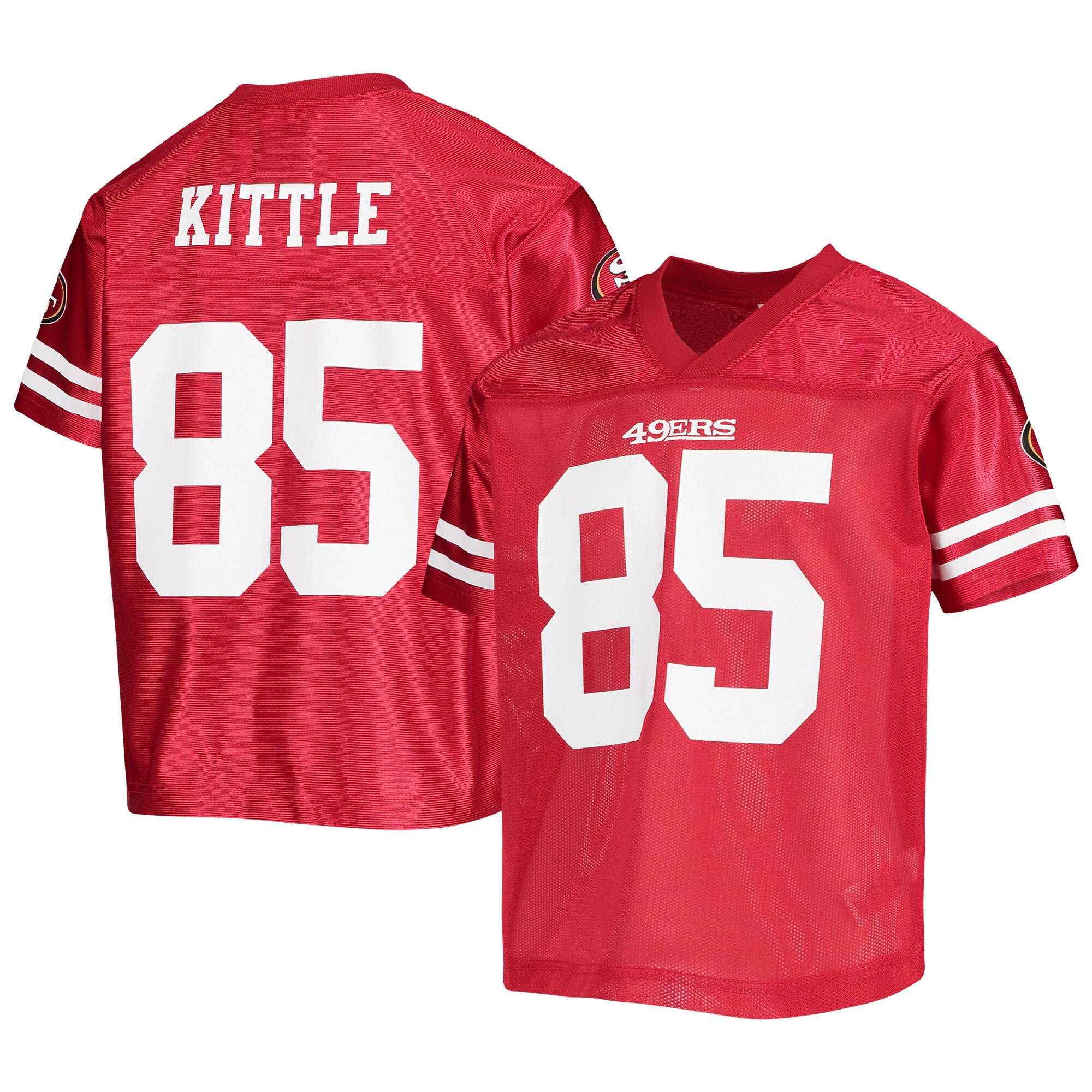 Youth George Kittle Red San Francisco Jersey