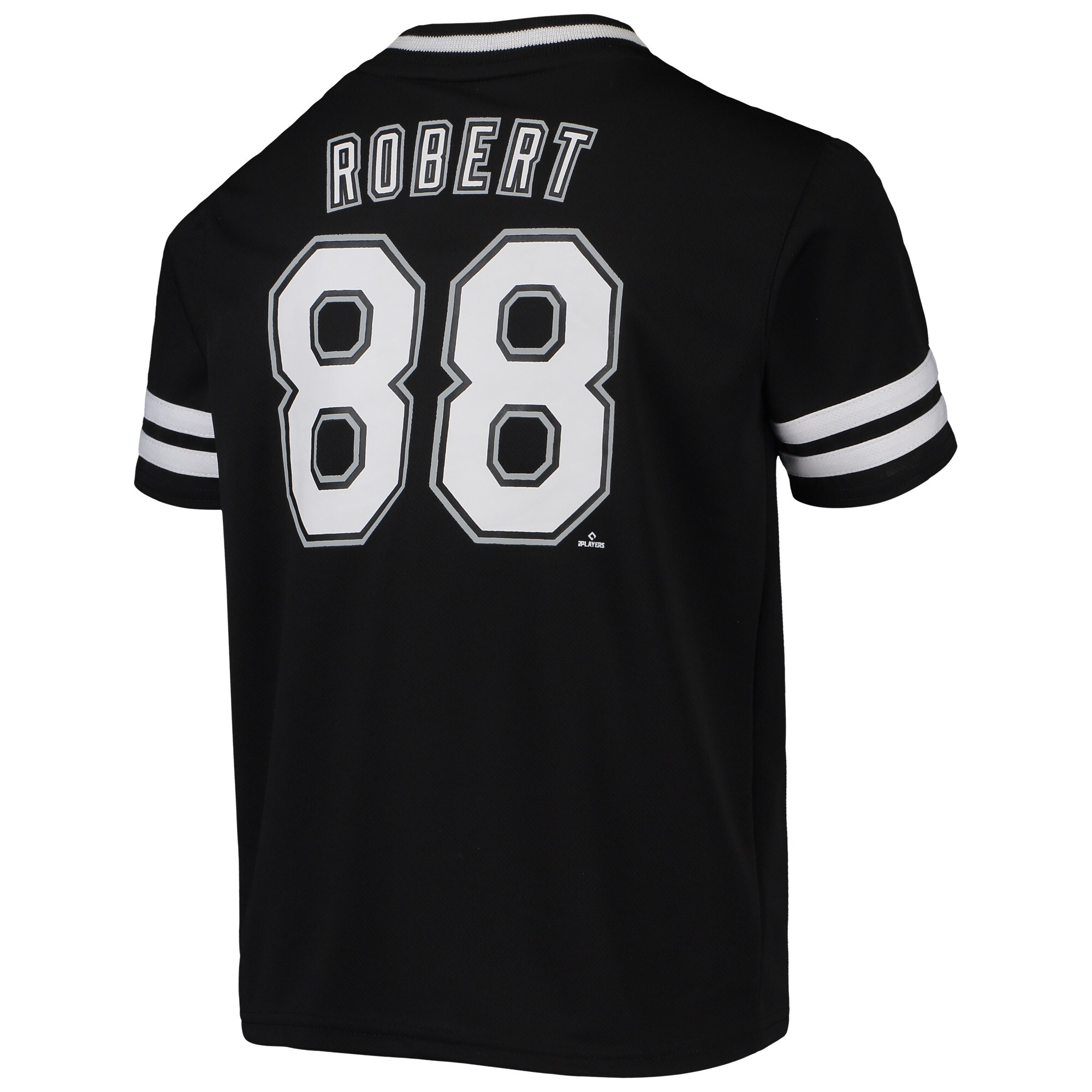 Youth Luis Robert Black Chicago White Sox Player Logo Jersey