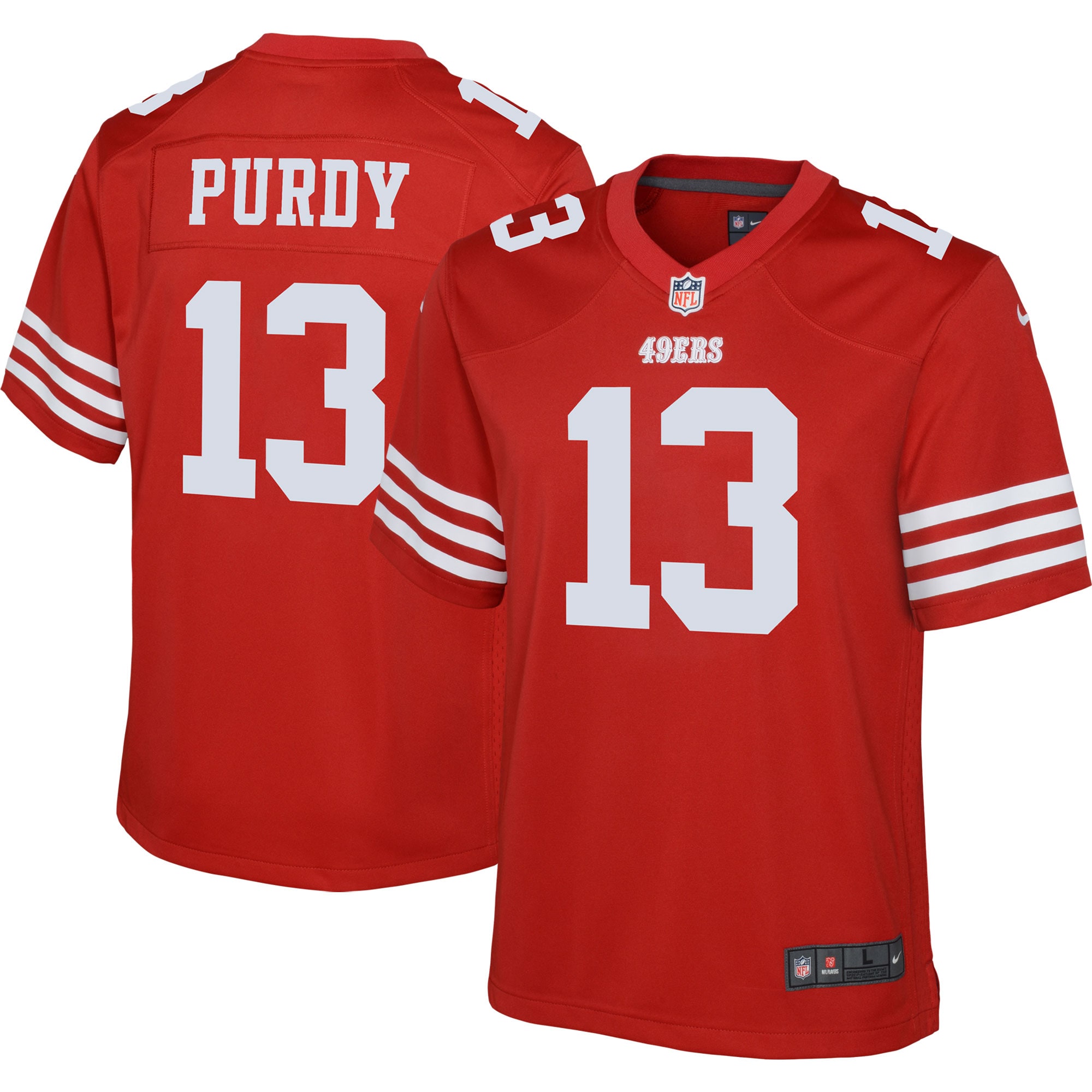 Youth San Francisco Brock Purdy Scarlet Game Jersey