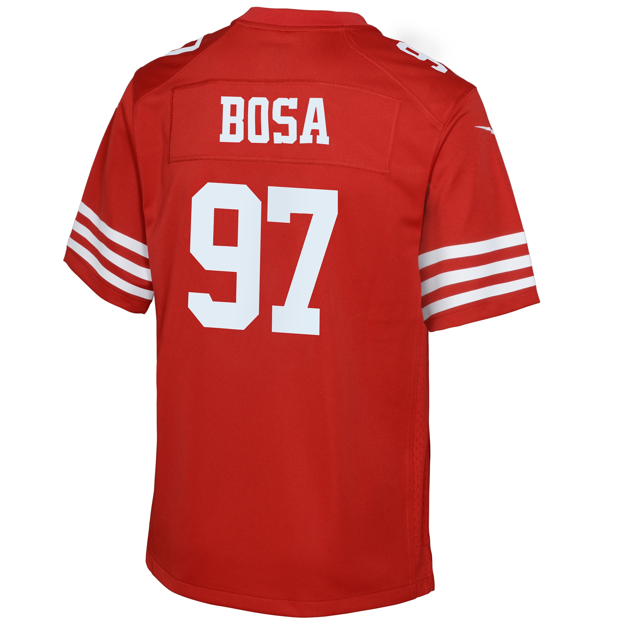 Youth San Francisco Nick Bosa Scarlet Game Jersey