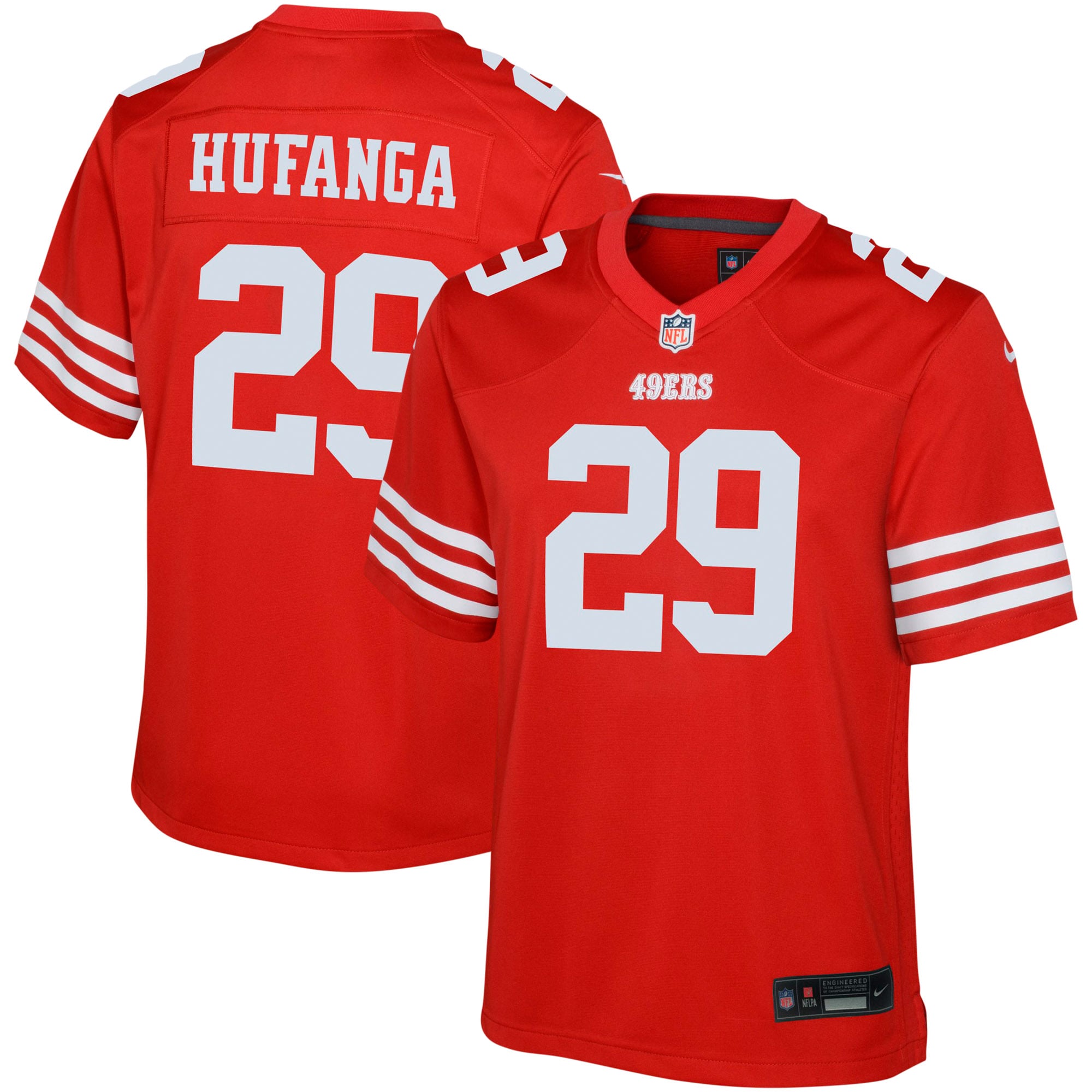 Youth San Francisco Talanoa Hufanga Scarlet Game Jersey