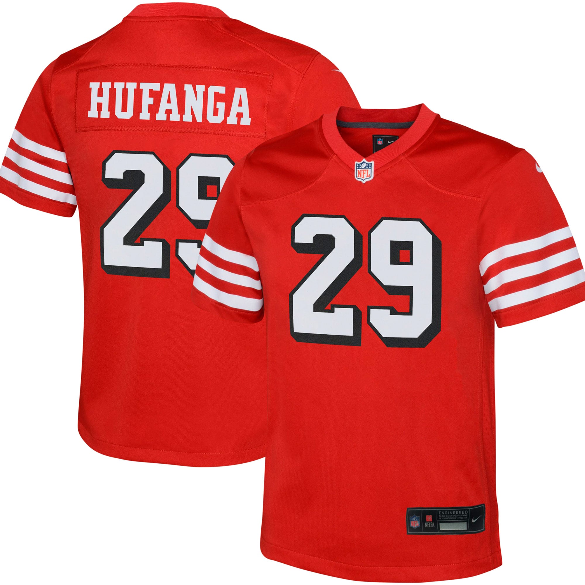 Youth San Francisco Talanoa Hufanga Scarlet Game Jersey