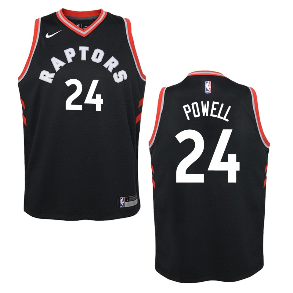 Youth Toronto Raptors #24 Norman Powell Statement Swingman Jersey - Black