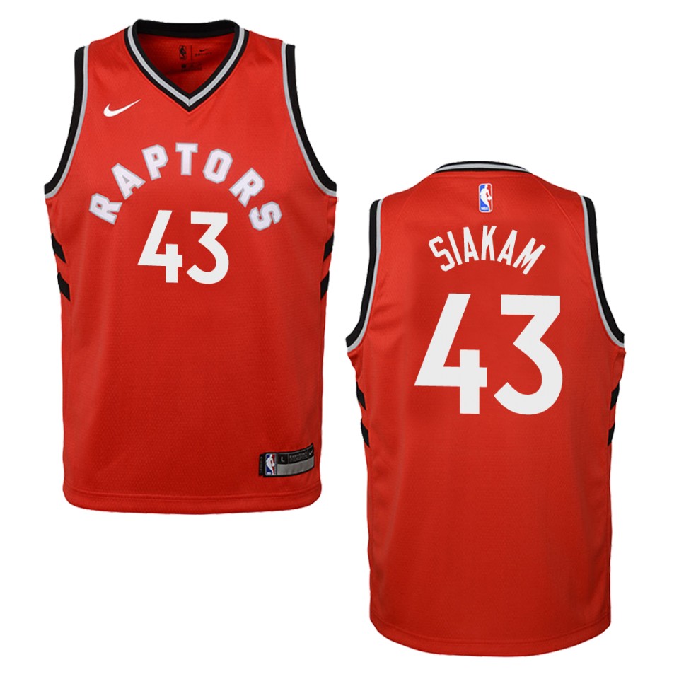 Youth Toronto Raptors #43 Pascal Siakam Icon Swingman Jersey - Red