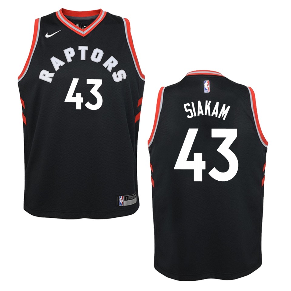 Youth Toronto Raptors #43 Pascal Siakam Statement Swingman Jersey - Black