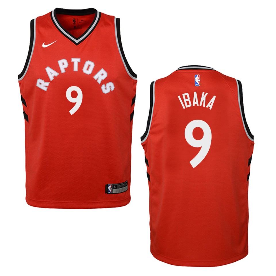 Youth Toronto Raptors #9 Serge Ibaka Icon Swingman Jersey - Red