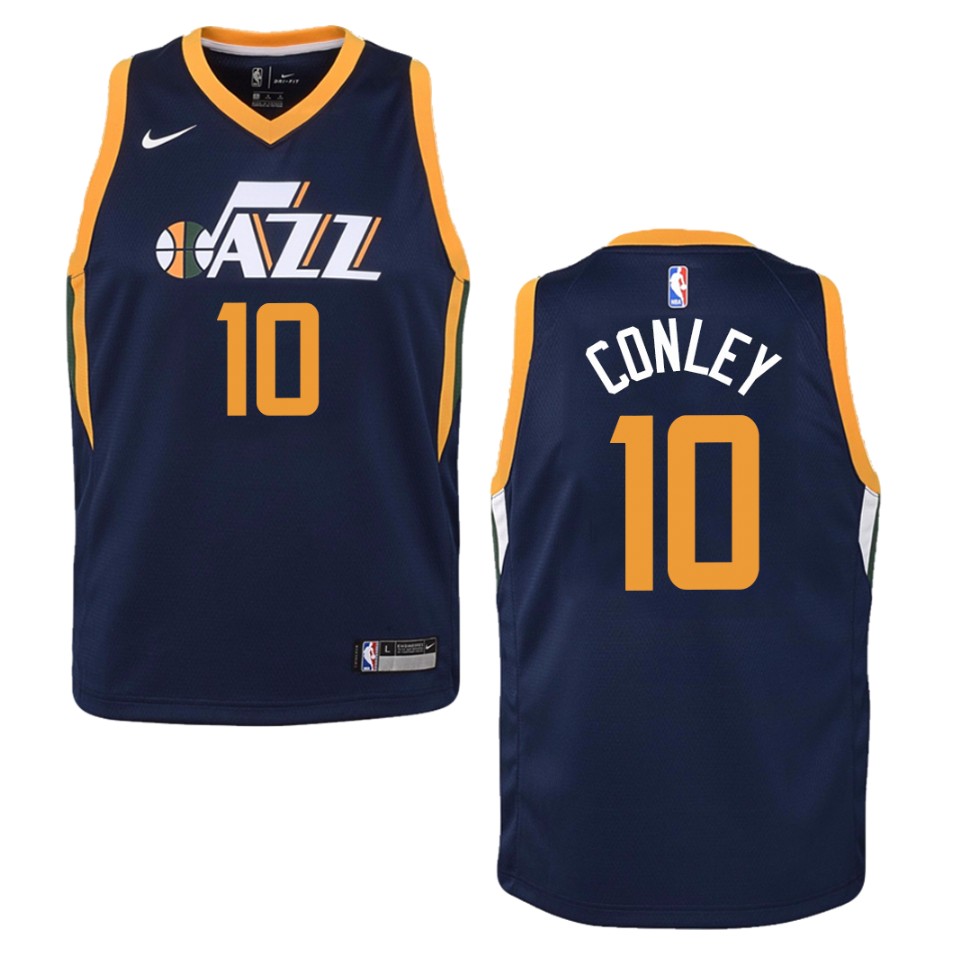 Youth Utah Jazz #10 Mike Conley Icon Swingman Jersey - Navy