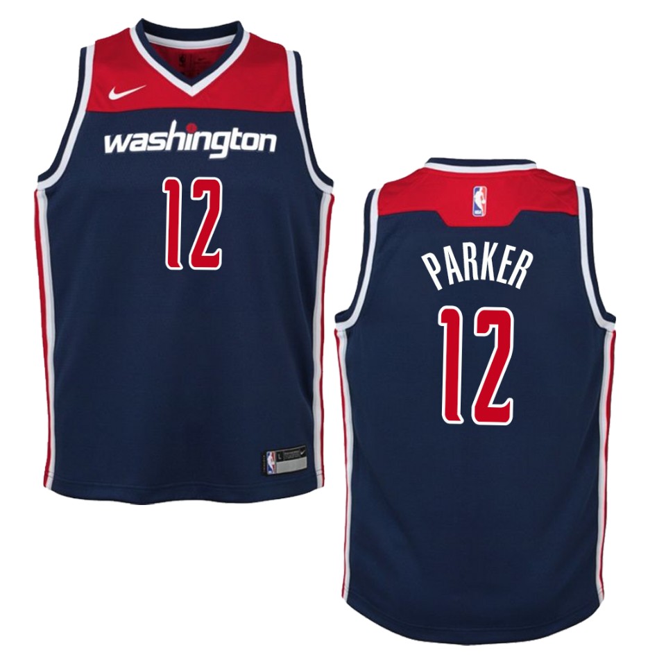 Youth Washington Wizards #12 Jabari Parker Statement Swingman Jersey - Navy