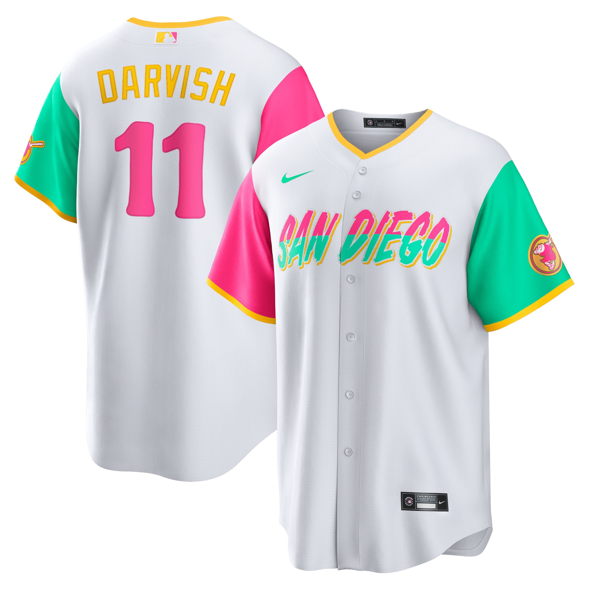 Yu Darvish San Diego Padres 2022 City Connect Player Jersey - White