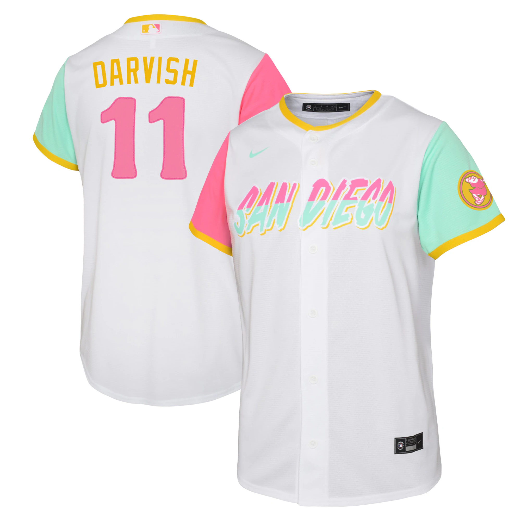 Yu Darvish San Diego Padres Youth 2022 City Connect Player Jersey - White