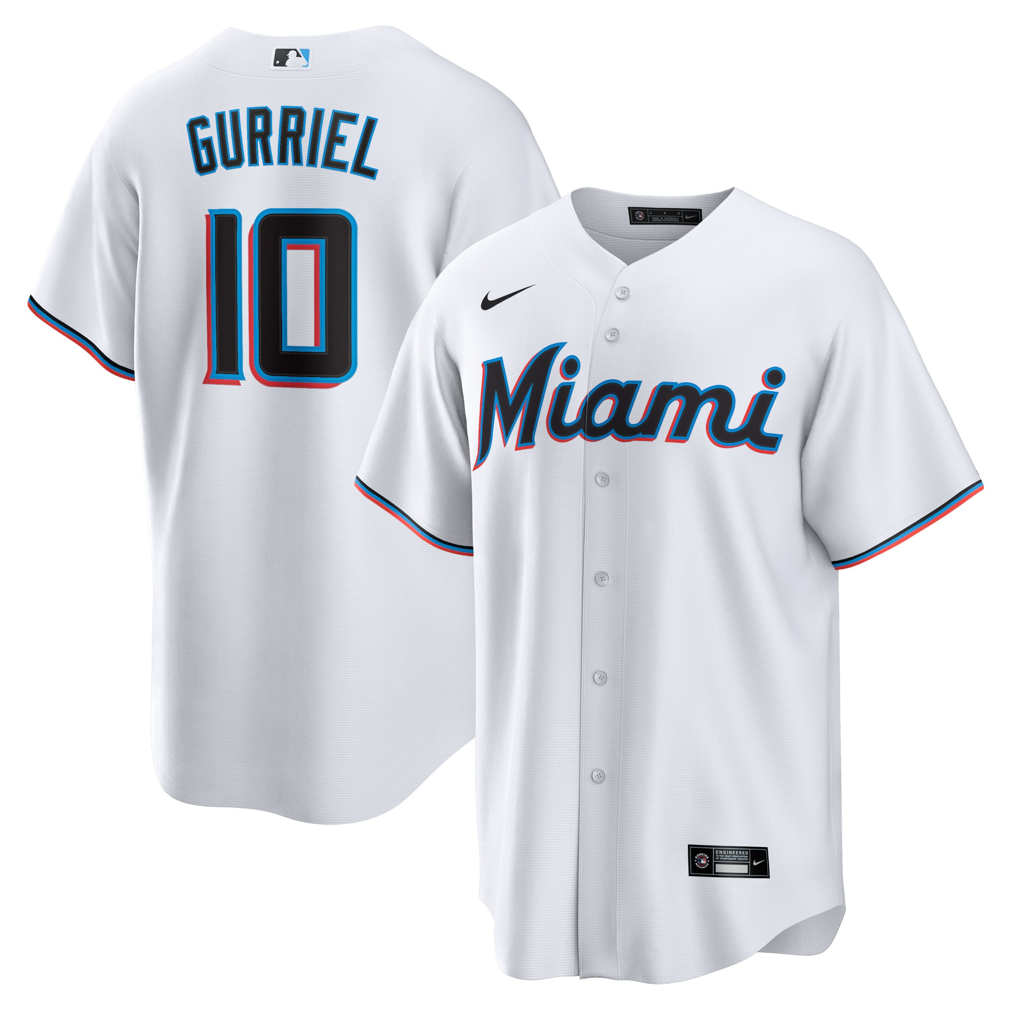 Yuli Gurriel Miami Marlins Player Jersey - White