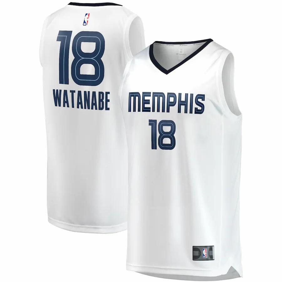 Yuta Watanabe Memphis Grizzlies Fast Break Player Jersey White - Association Edition