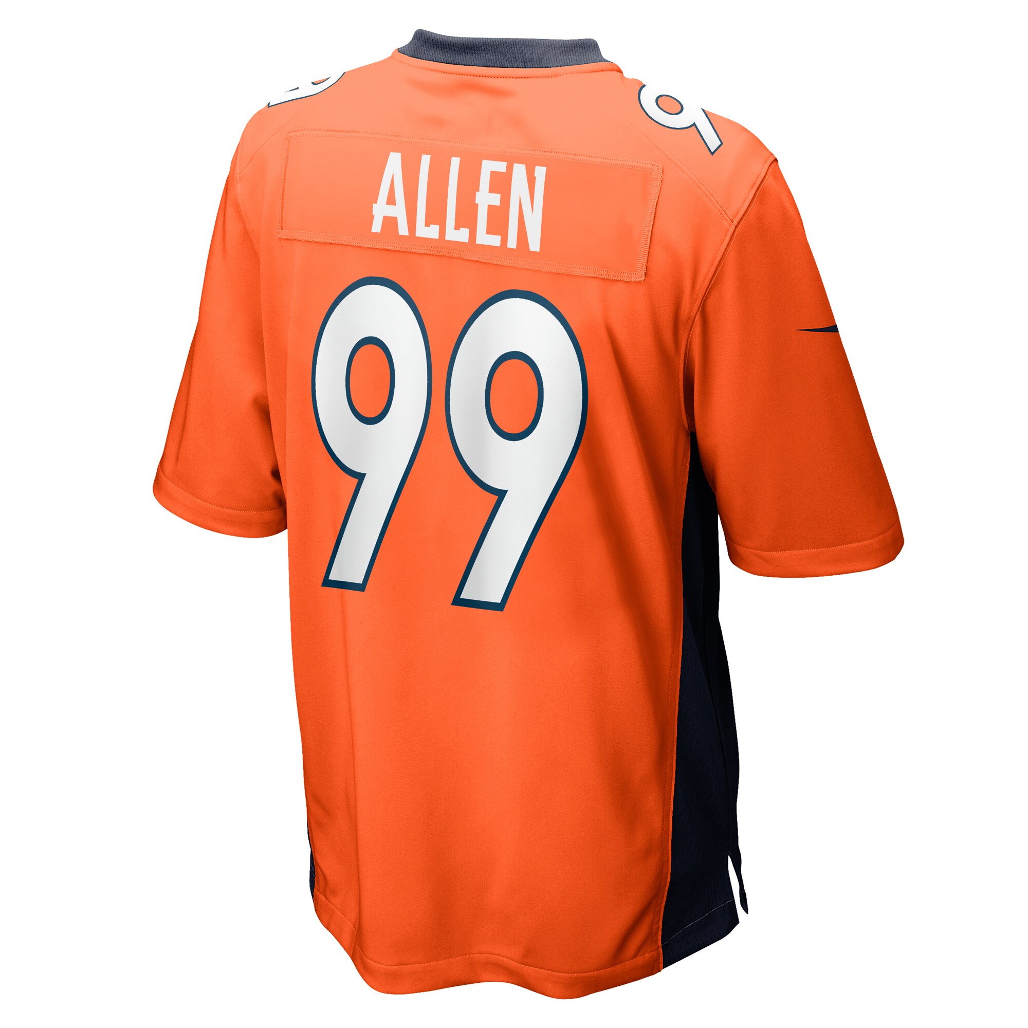 Zach Allen Denver Broncos Game Player Jersey – Orange