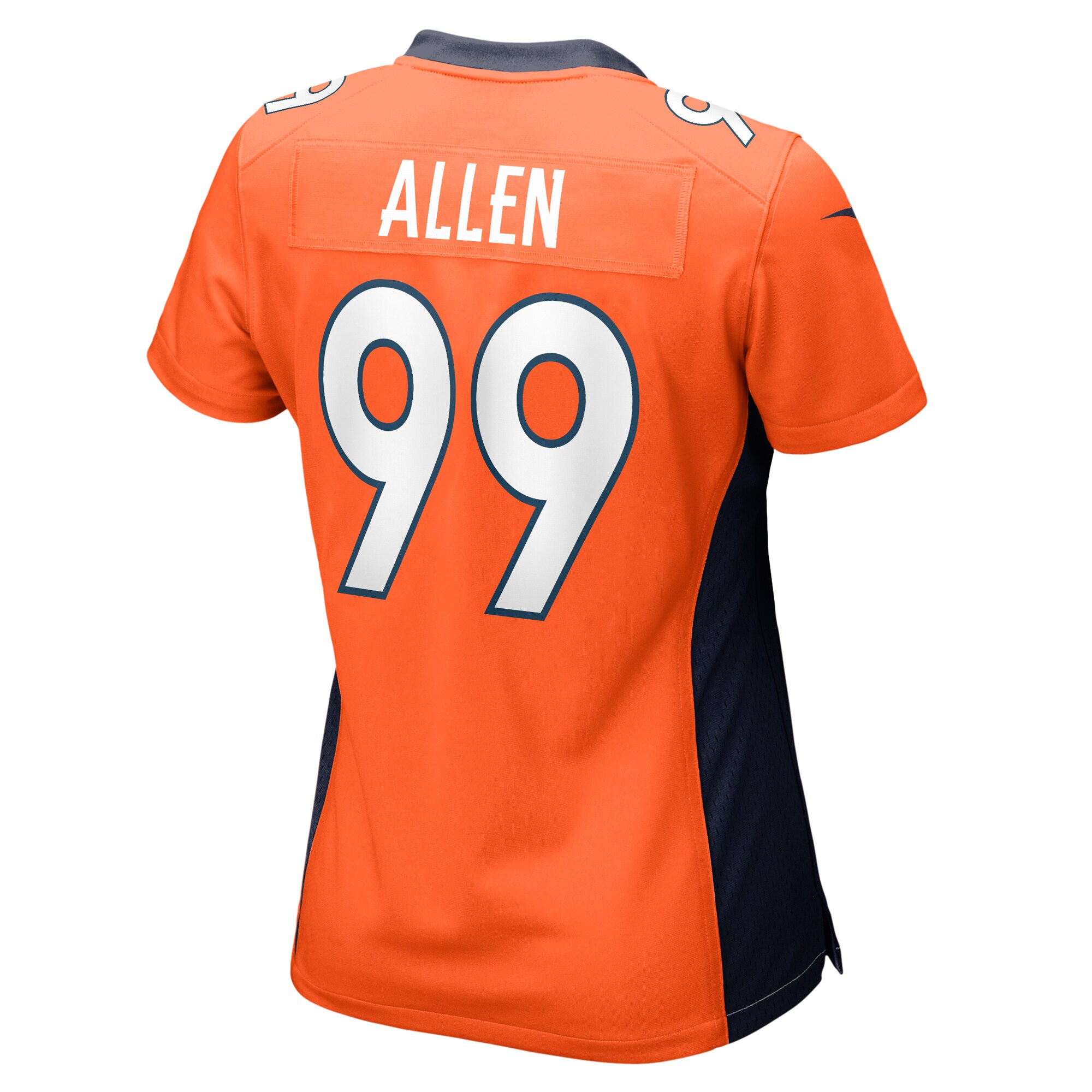 Zach Allen Denver Broncos Women’s Game Player Jersey – Orange