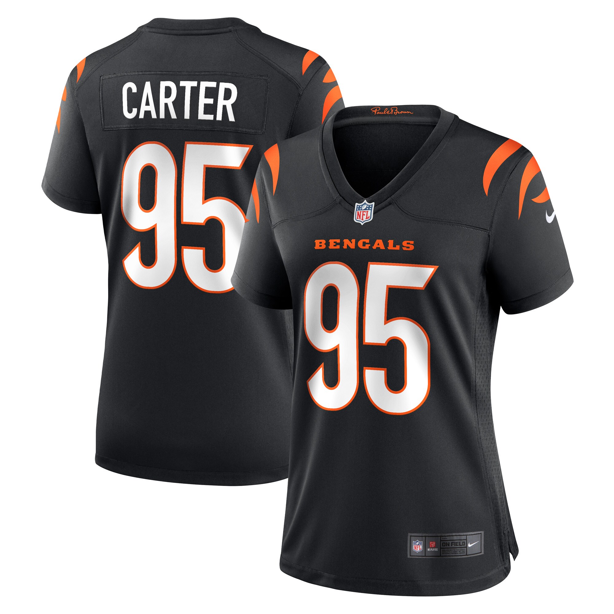 Zach Carter Cincinnati Bengals Women's Game Player Jersey - Black