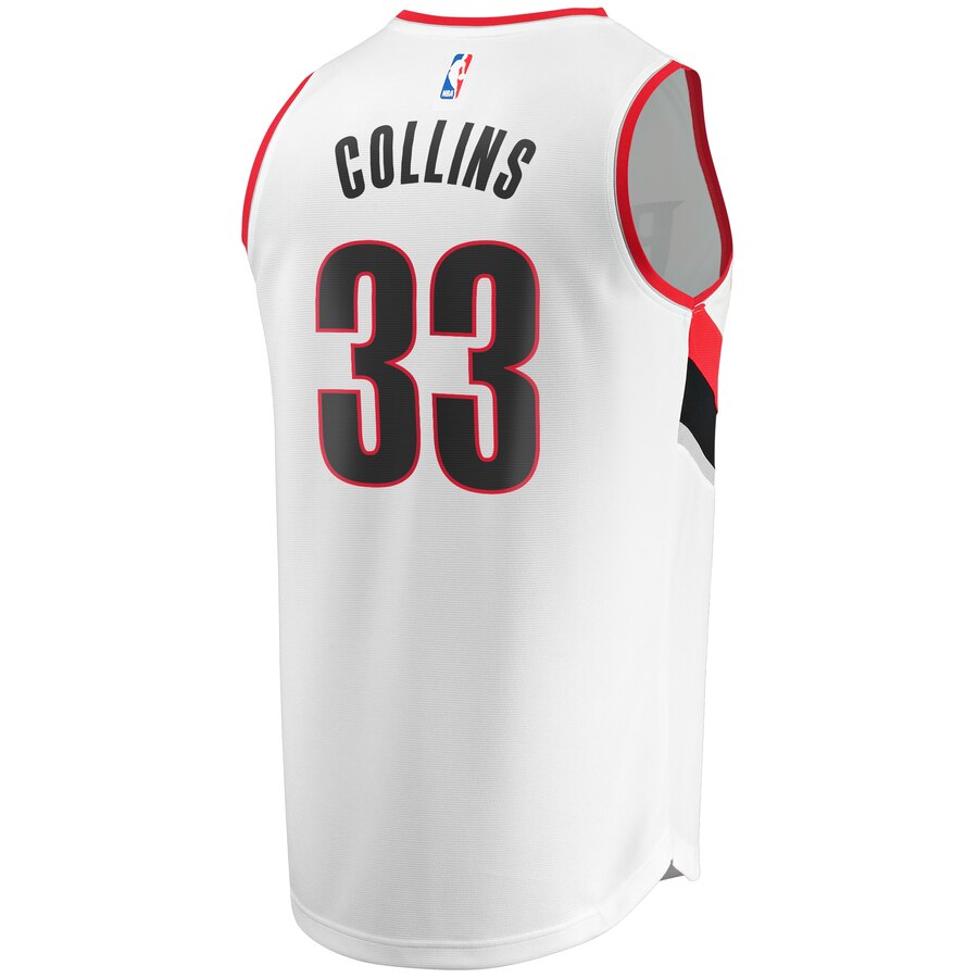 Zach Collins Portland Trail Blazers Fast Break Player Jersey – Association Edition – White