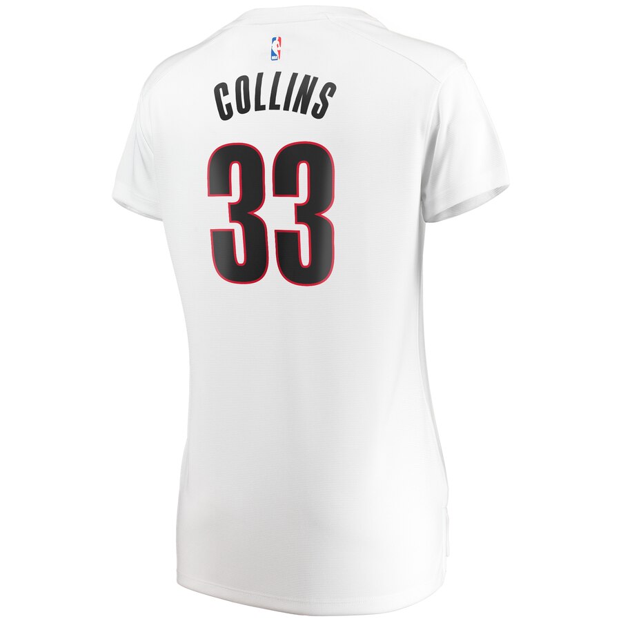 Zach Collins Portland Trail Blazers Women’s Fast Break Player Jersey – Association Edition – White