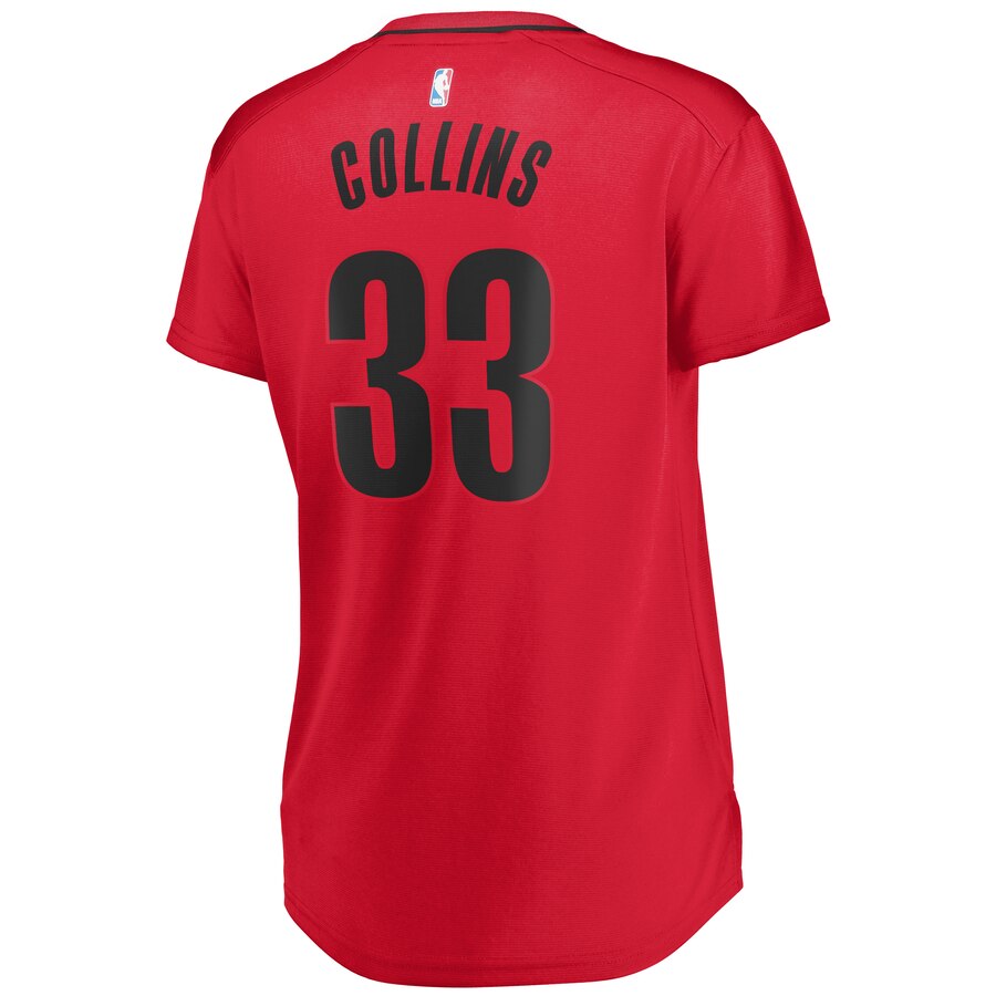 Zach Collins Portland Trail Blazers Women’s Fast Break Player Jersey – Statement Edition – Red