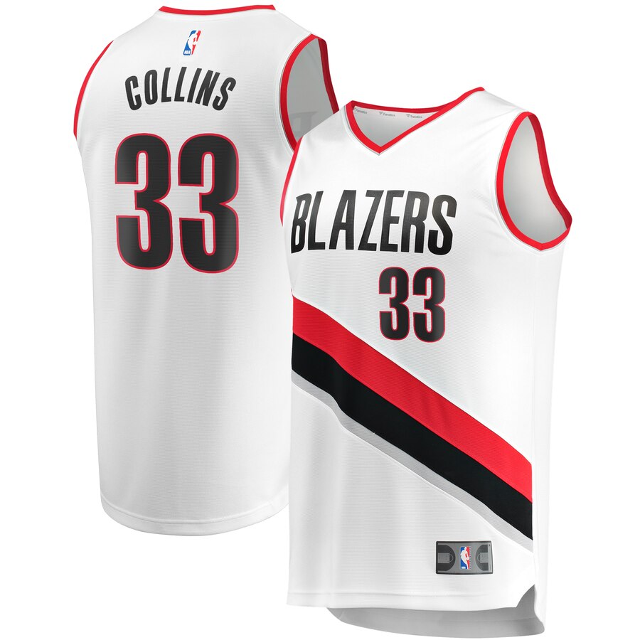 Zach Collins Portland Trail Blazers Youth Fast Break Player Jersey - Association Edition - White