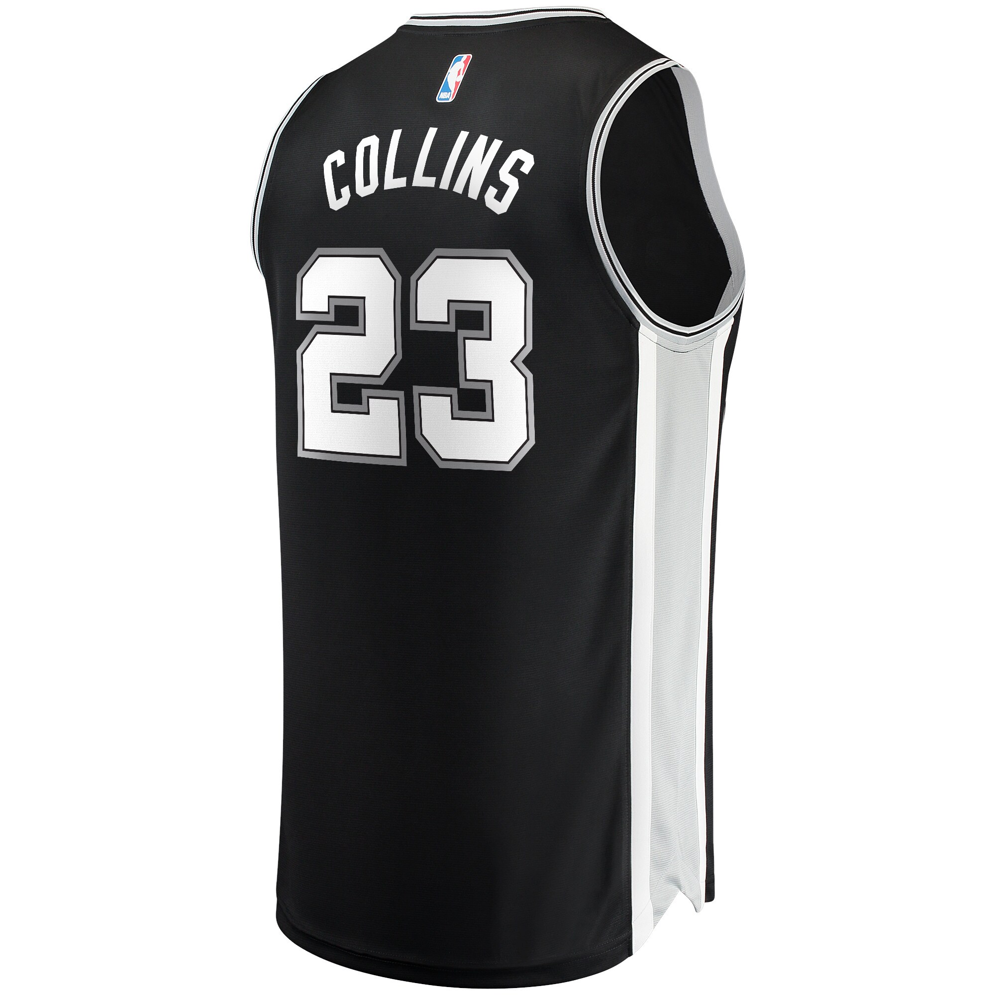 Zach Collins San Antonio Spurs 2021/22 Fast Break Jersey – Icon Edition – Black