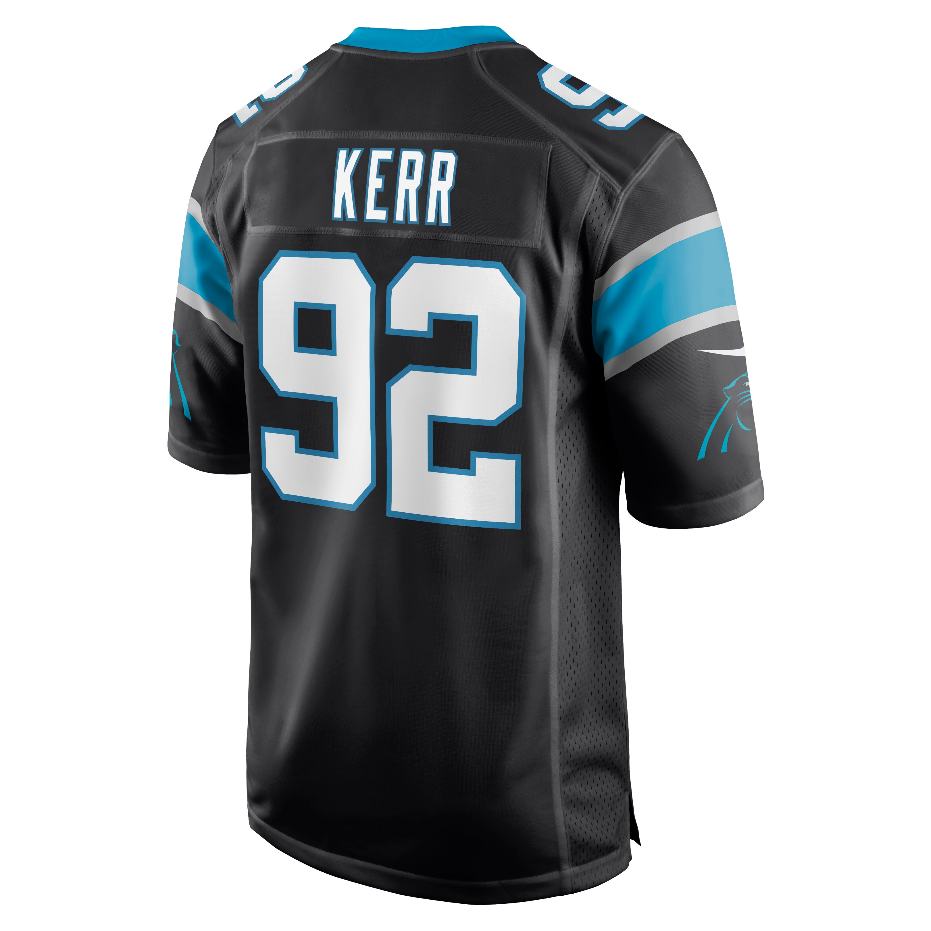 Zach Kerr Carolina Panthers Game Jersey – Black