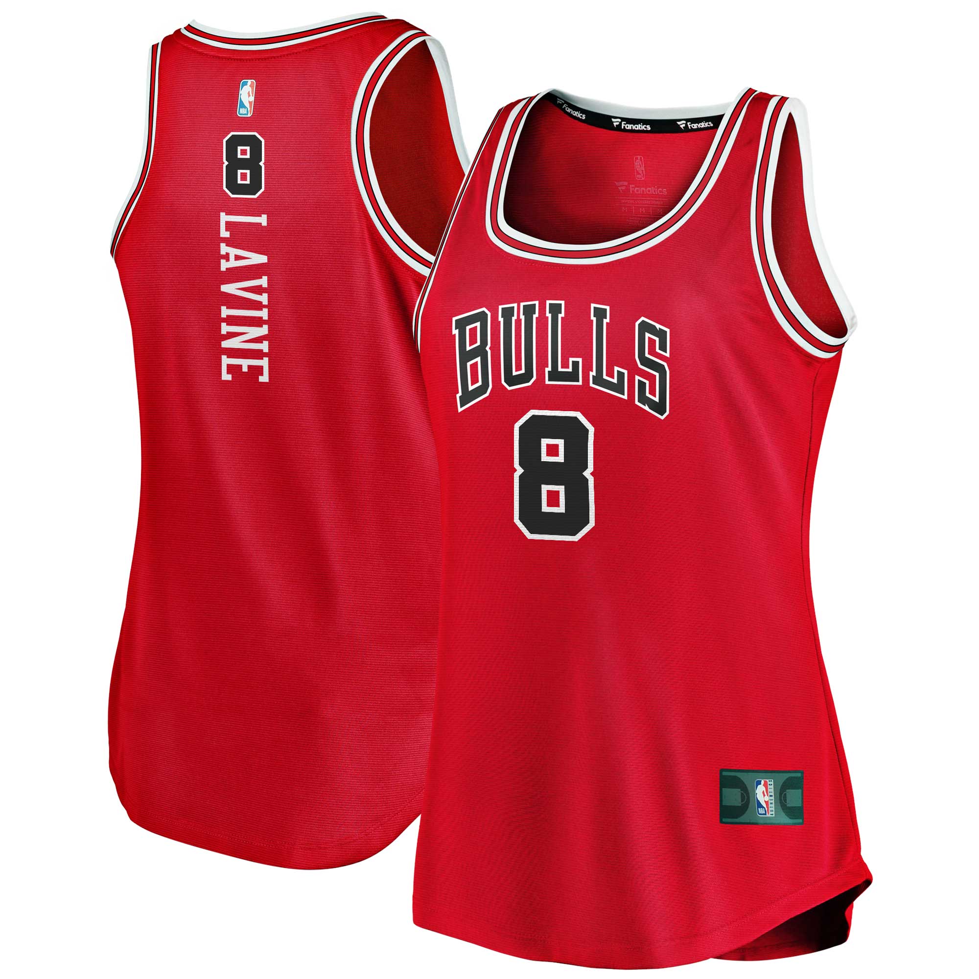 Zach Lavine Chicago Bulls Fanatics Women's Fast Break Tank Jersey - Icon Edition - Red