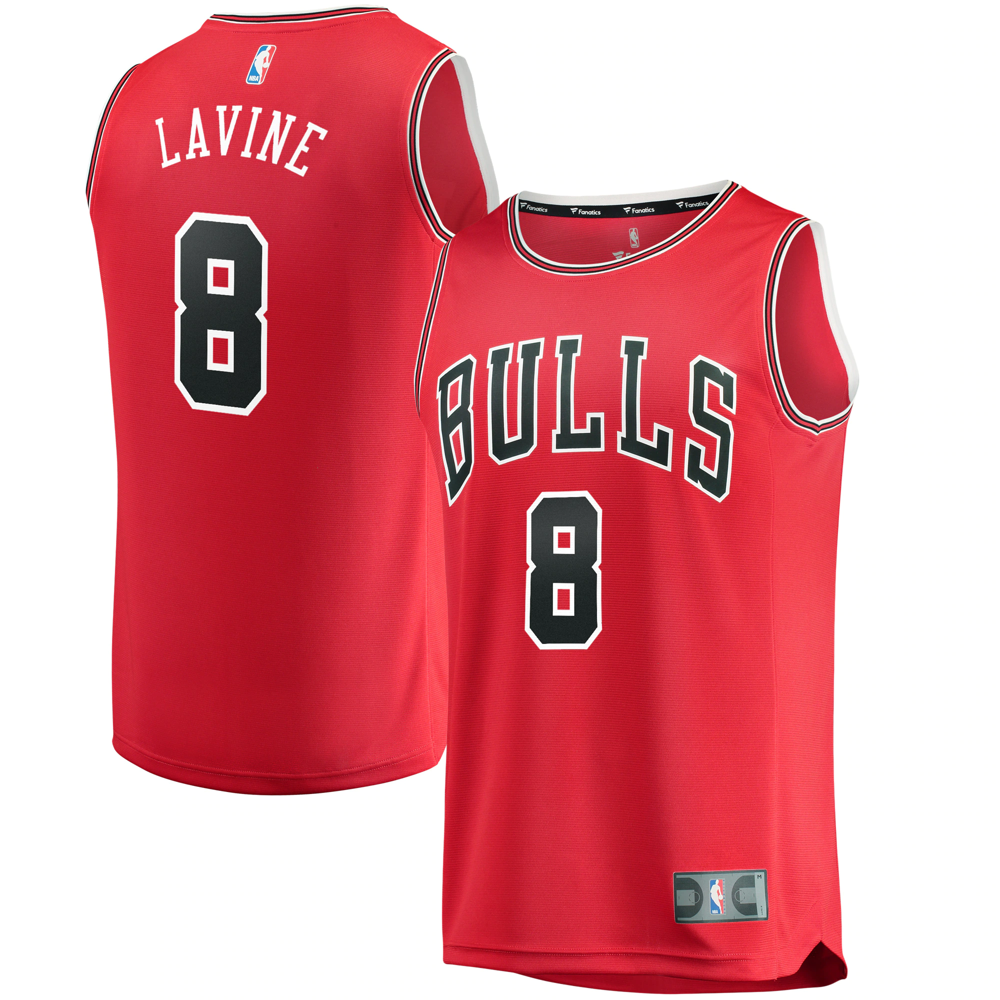 Zach Lavine Chicago Bulls Fast Break Jersey Red - Icon Edition