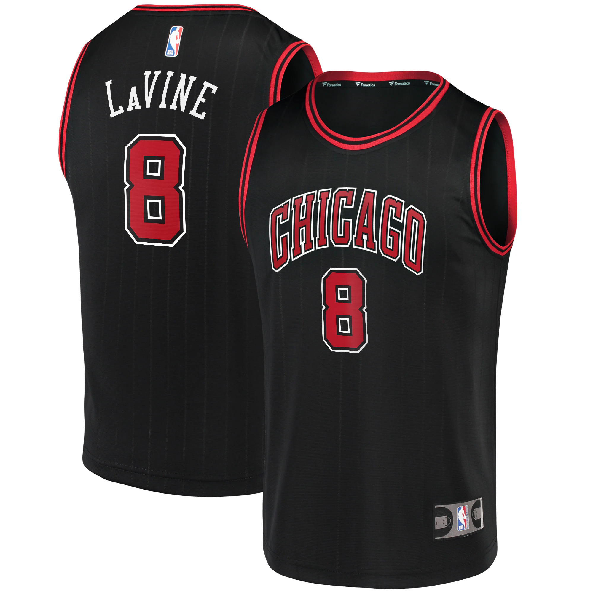 Zach Lavine Chicago Bulls Fast Break Team Jersey Black - Statement Edition