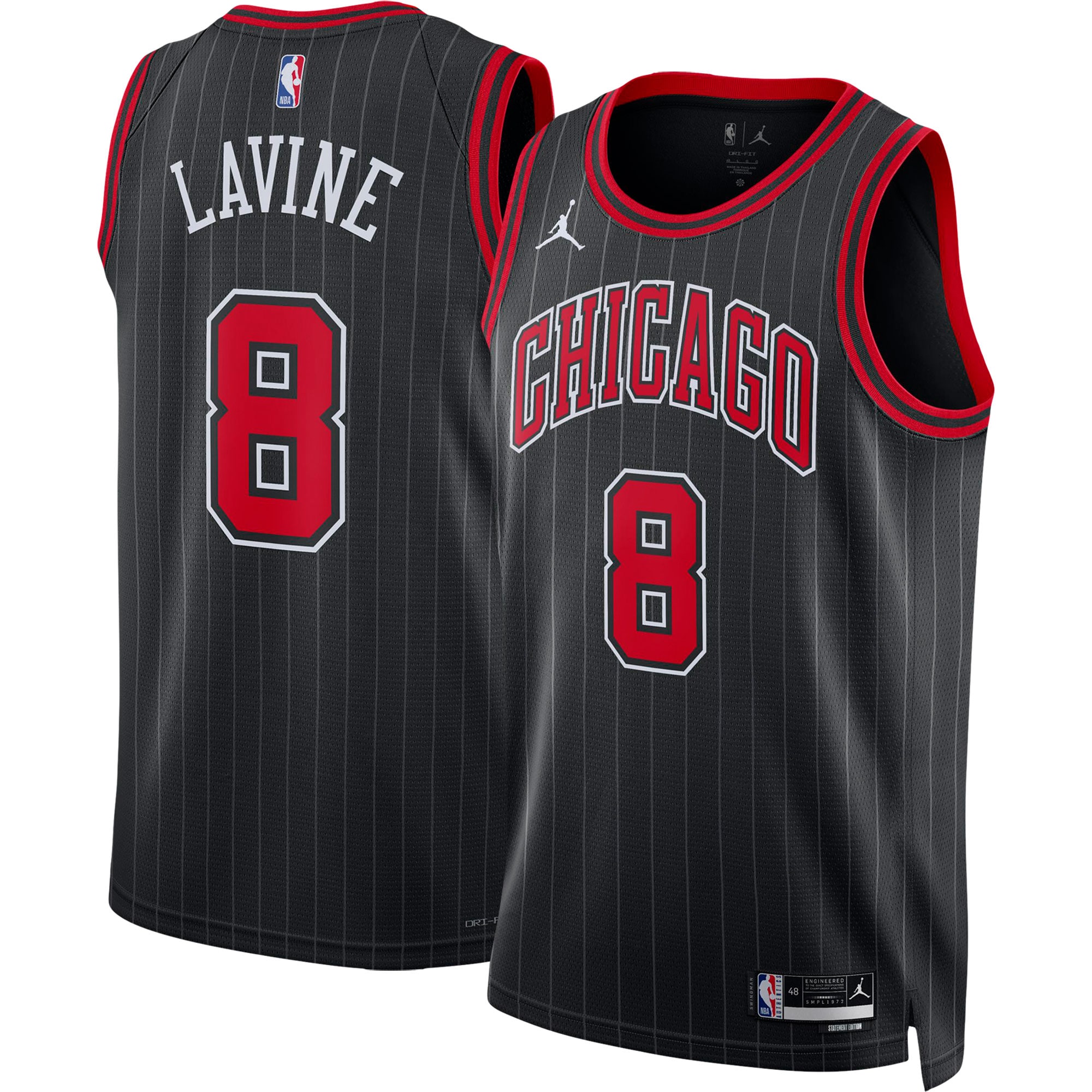 Zach Lavine Chicago Bulls Jordan Brand Unisex Swingman Jersey - Statement Edition - Black