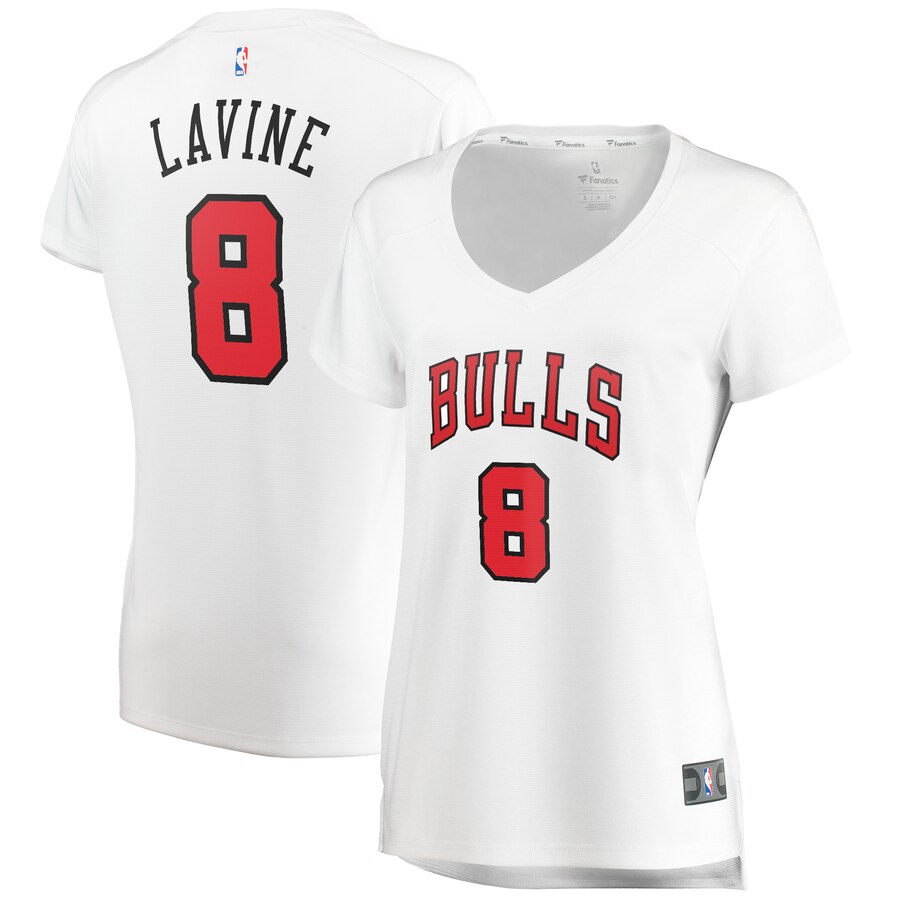 Zach Lavine Chicago Bulls Women's Fast Break Player Jersey - Association Edition - White
