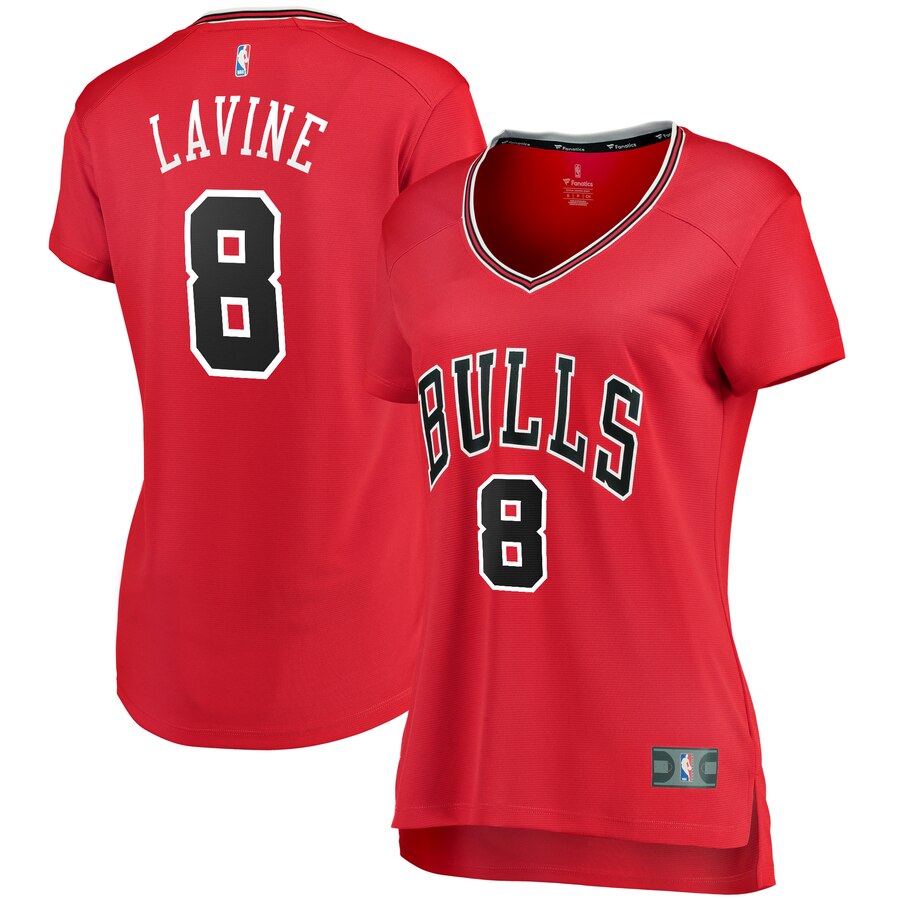 Zach Lavine Chicago Bulls Women's Fast Break Player Jersey - Icon Edition - Red