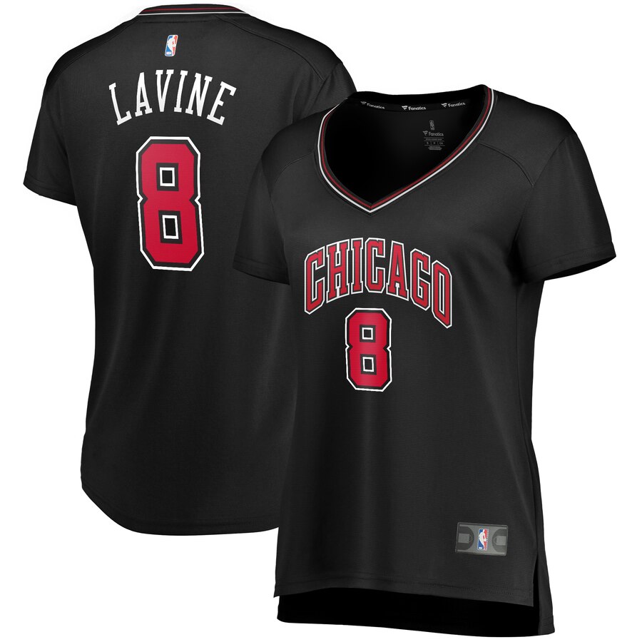 Zach Lavine Chicago Bulls Women's Fast Break Player Jersey - Statement Edition - Black