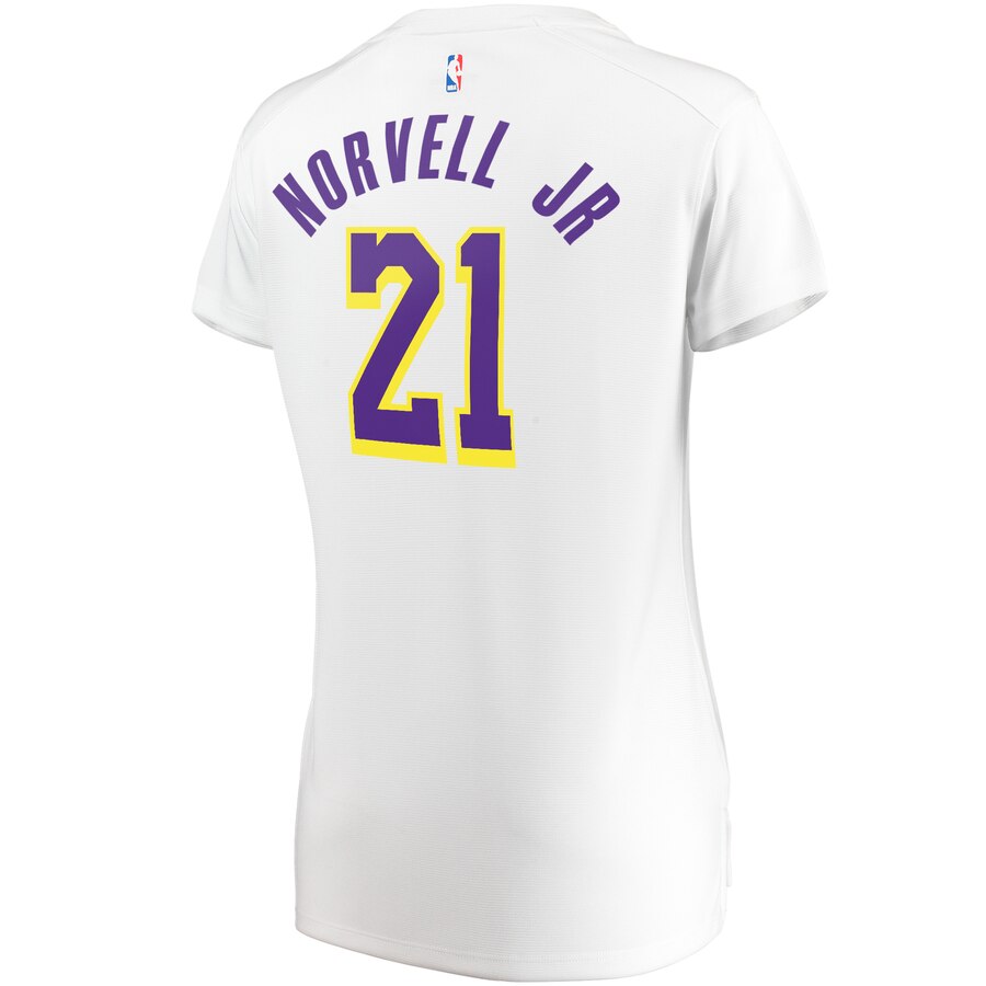 Zach Norvell Jr. Los Angeles Lakers Women’s Fast Break Player Jersey – Association Edition – White
