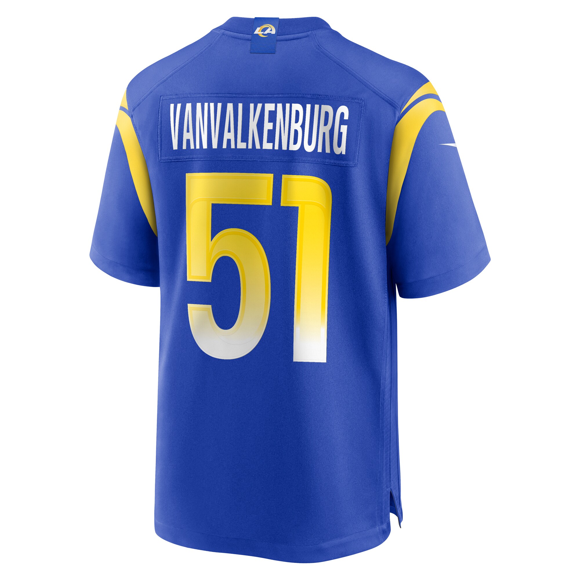 Zach Vanvalkenburg Los Angeles Rams Team Game Jersey – Royal