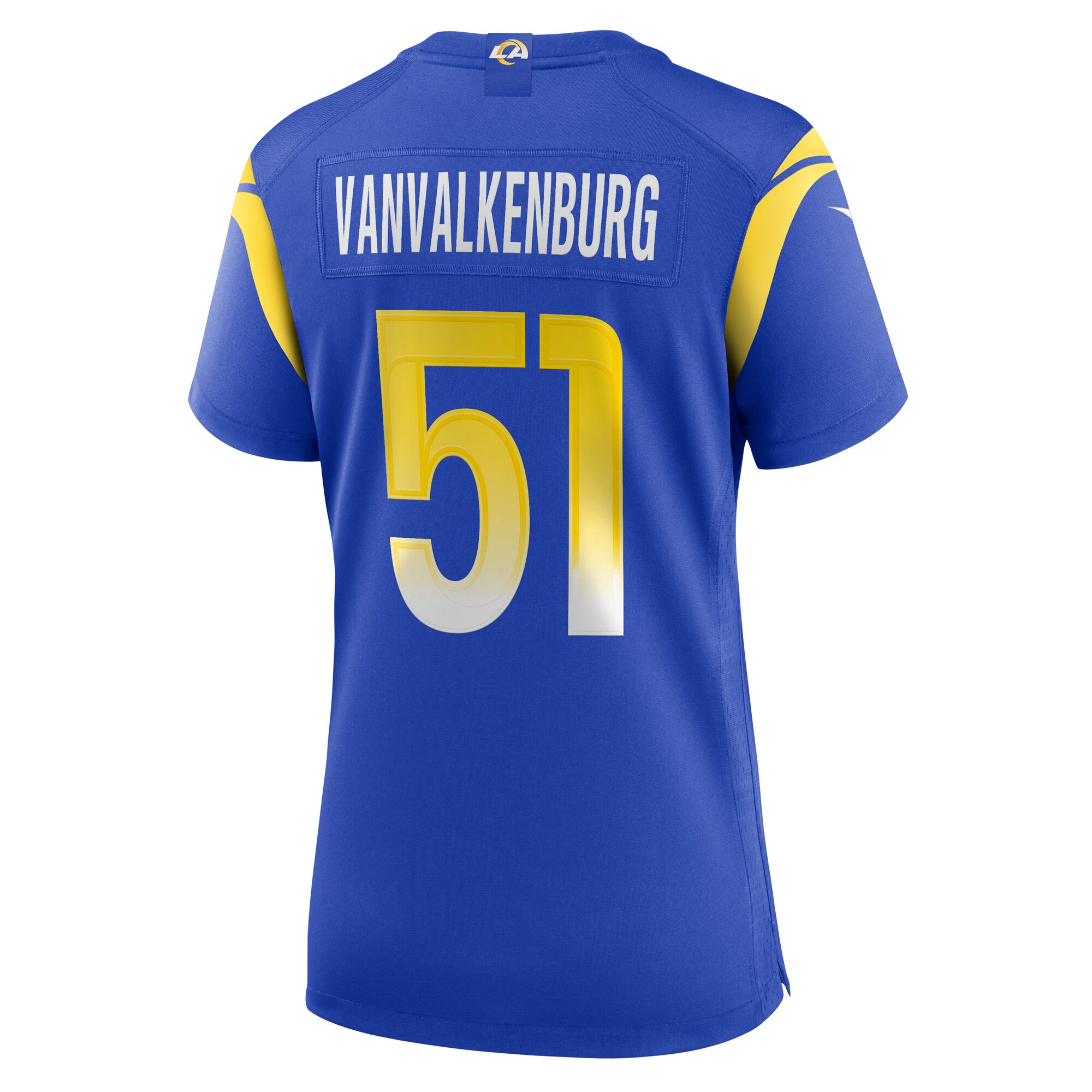 Zach Vanvalkenburg Los Angeles Rams Women’s Team Game Jersey – Royal