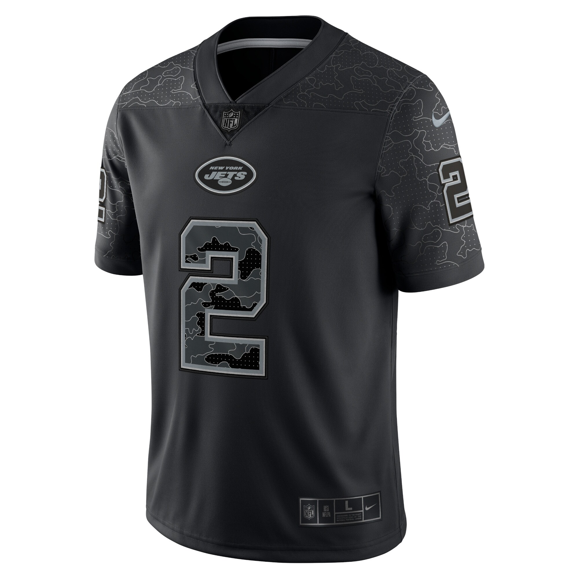 Zach Wilson New York Jets Rflctv Limited Jersey – Black