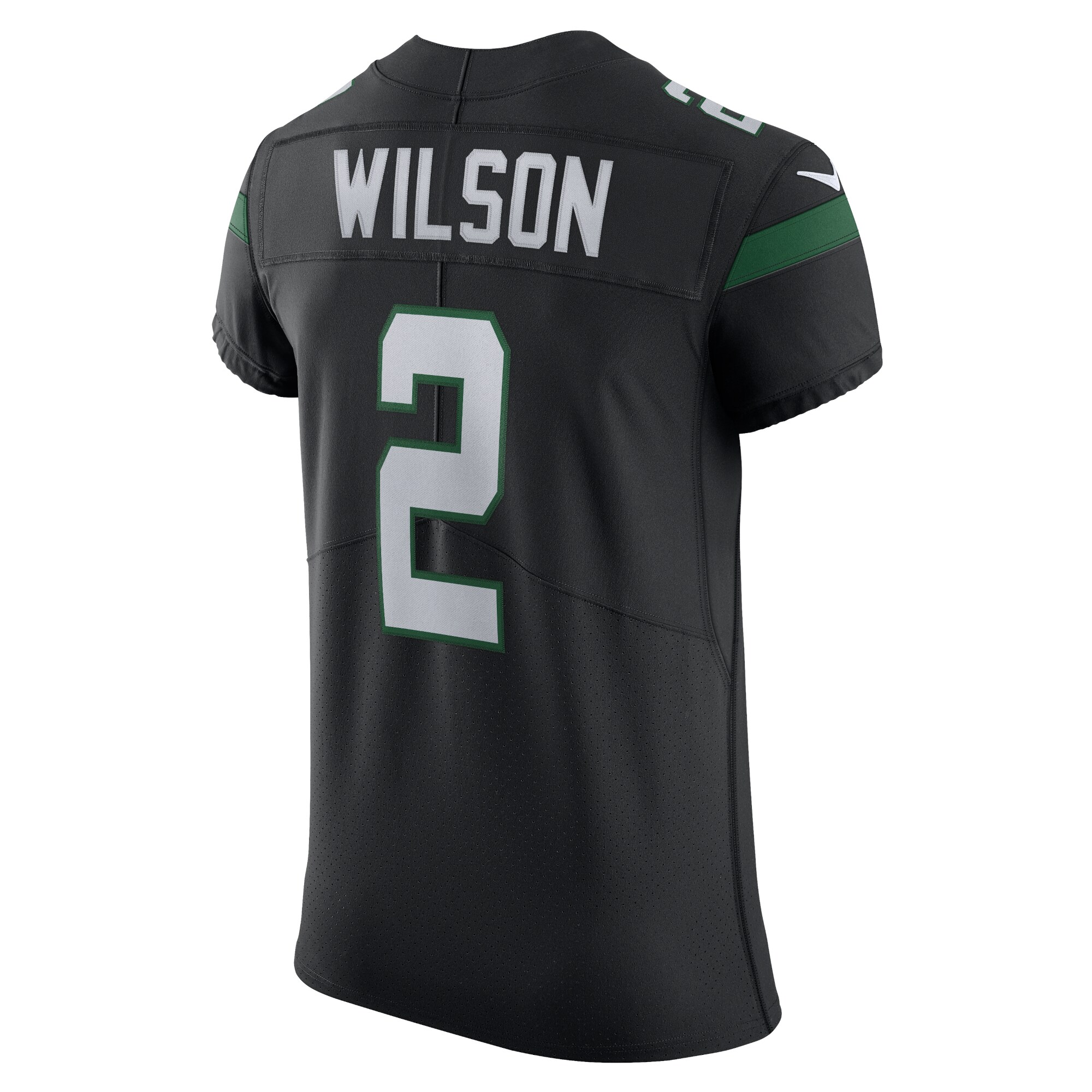 Zach Wilson New York Jets Vapor Elite Jersey – Stealth Black