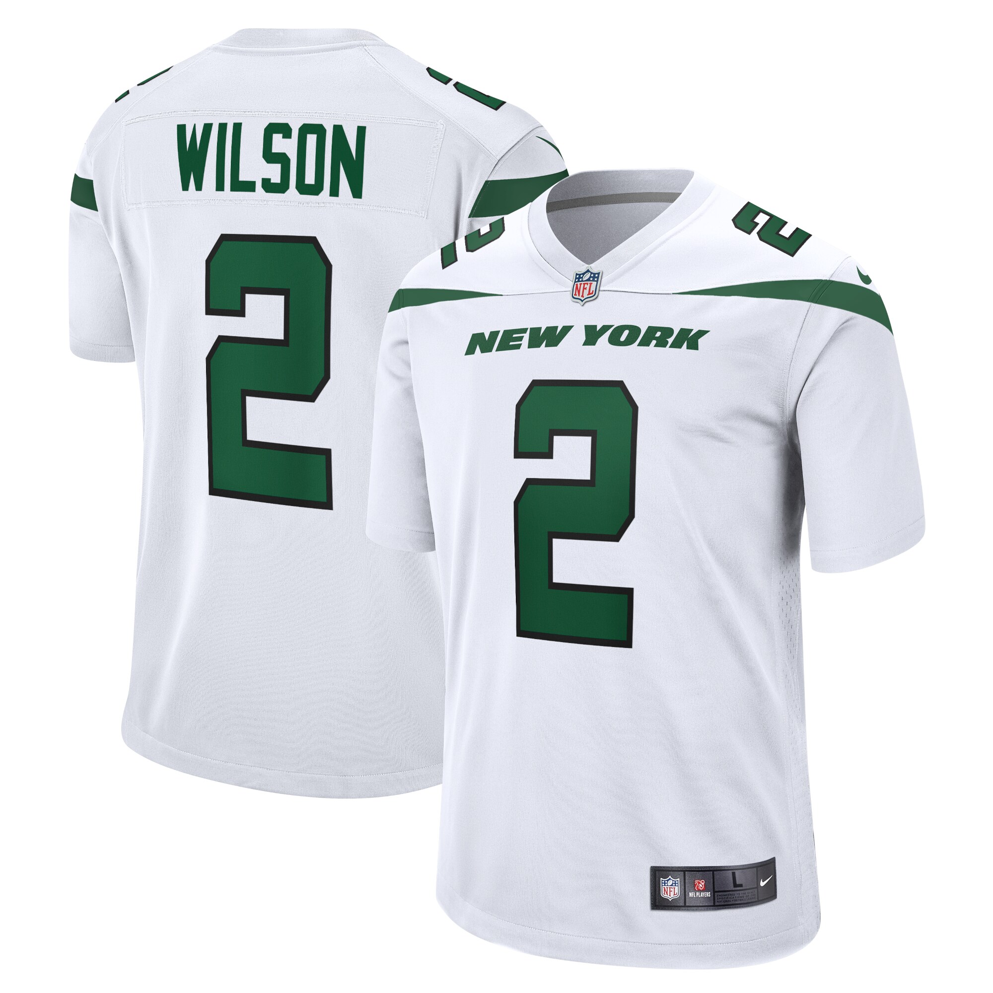 Zach Wilson New York Jets White Game Jersey - White