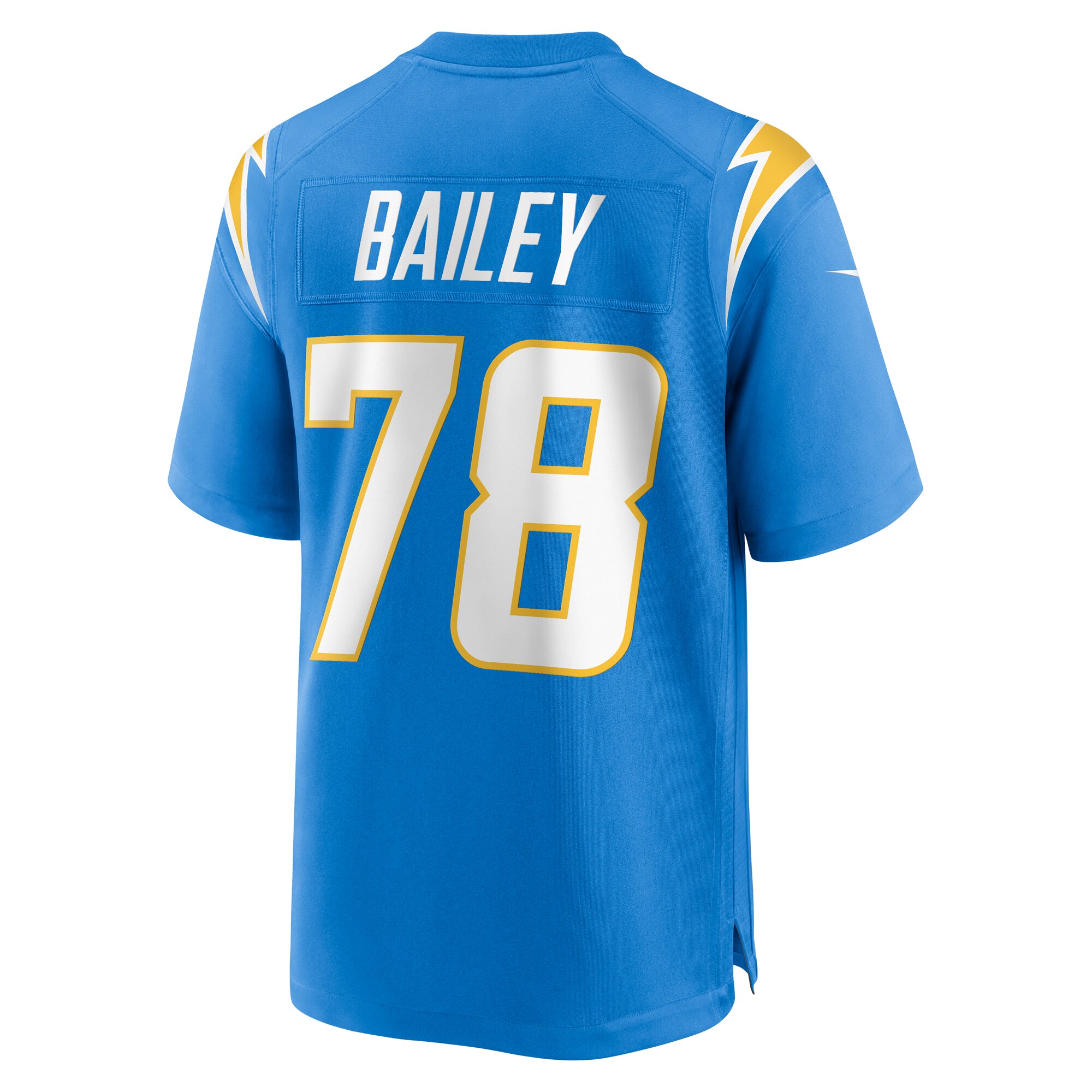 Zack Bailey Los Angeles Chargers Player Game Jersey – Powder Blue