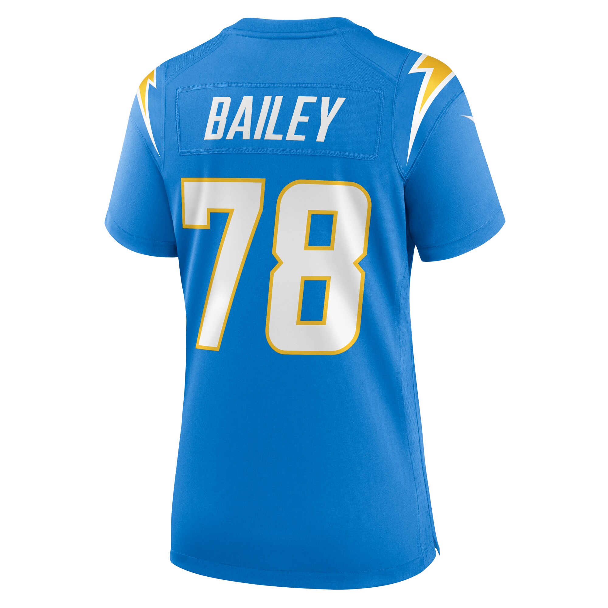 Zack Bailey Los Angeles Chargers Women’s Player Game Jersey – Powder Blue